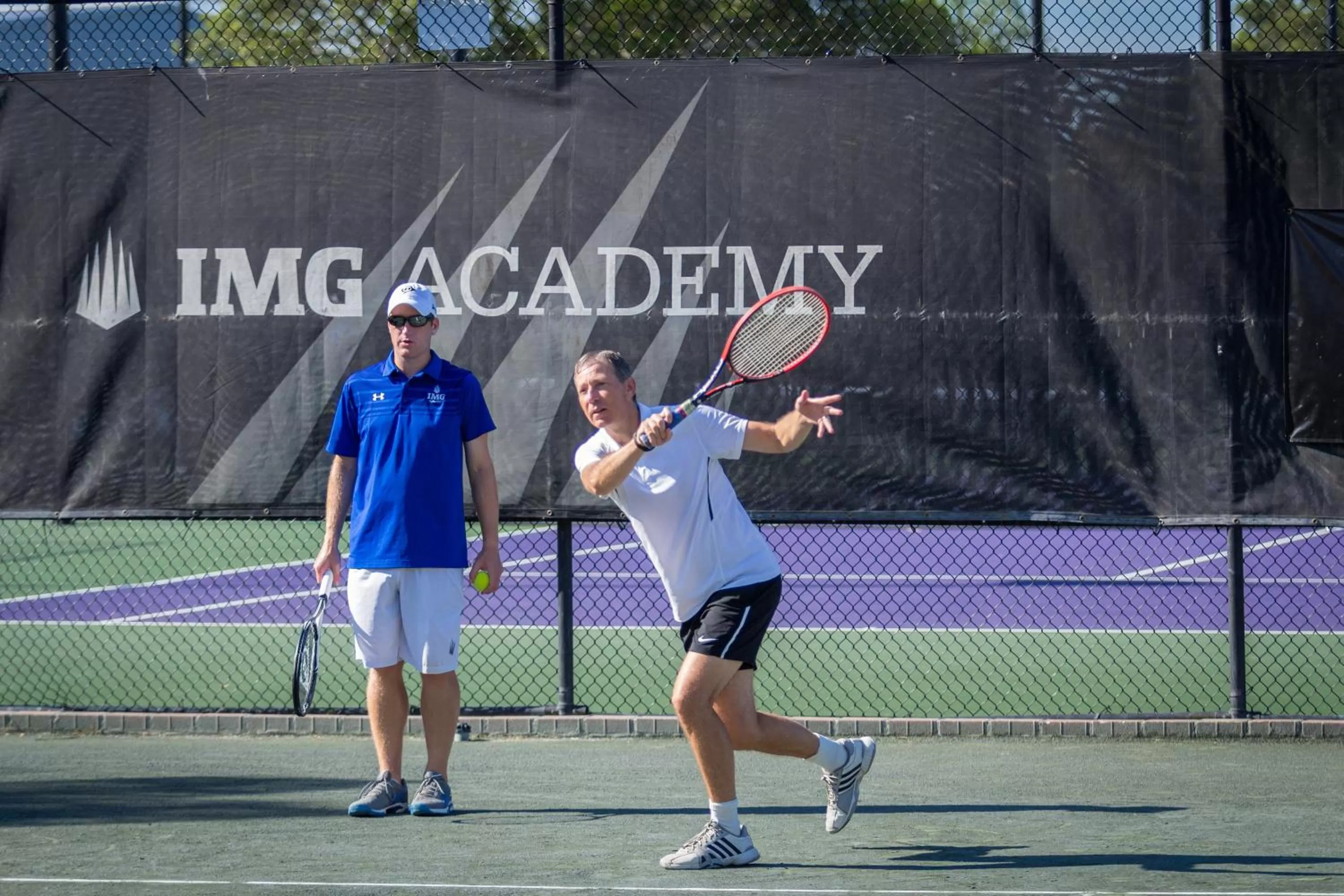 Tennis court in Legacy Hotel at IMG Academy