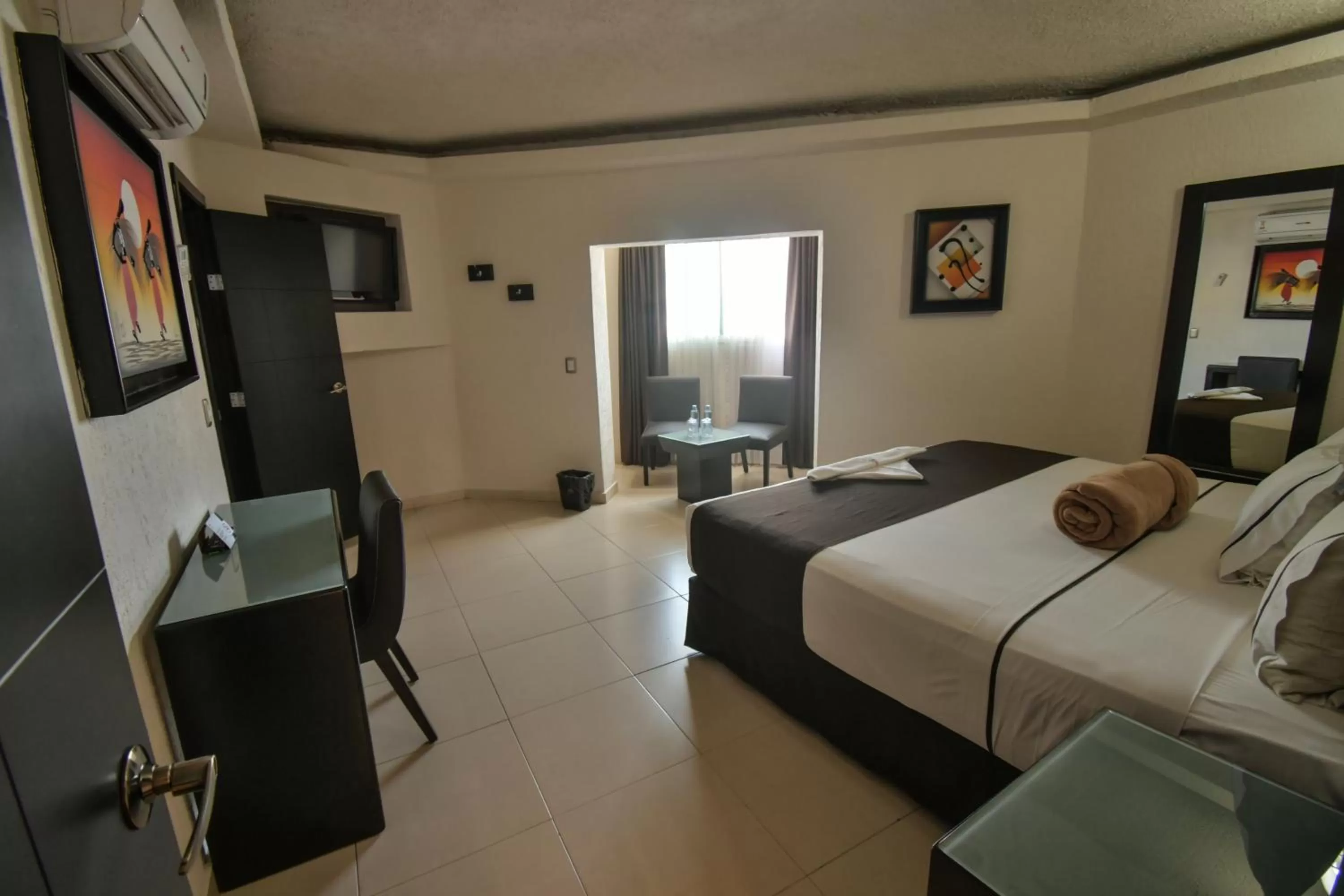 Bed in Hotel Portonovo Plaza Centro