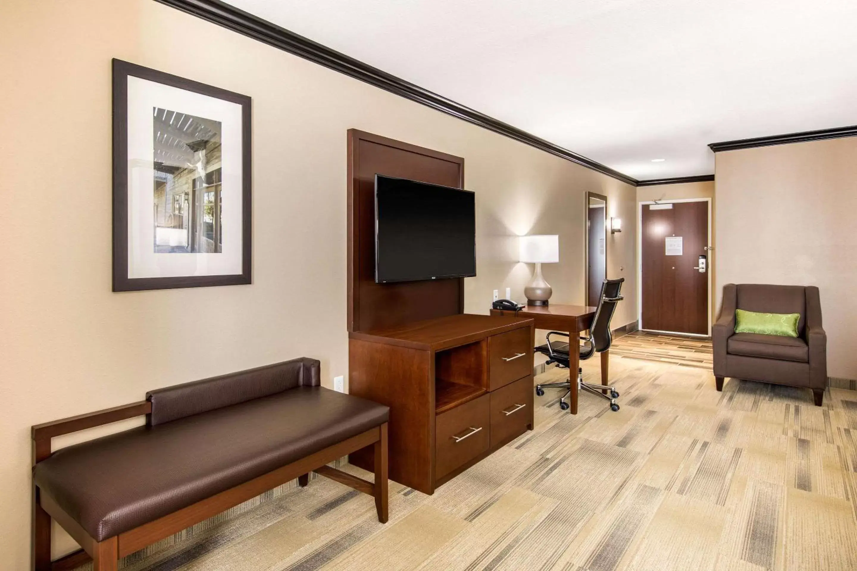 Photo of the whole room, TV/Entertainment Center in Comfort Suites