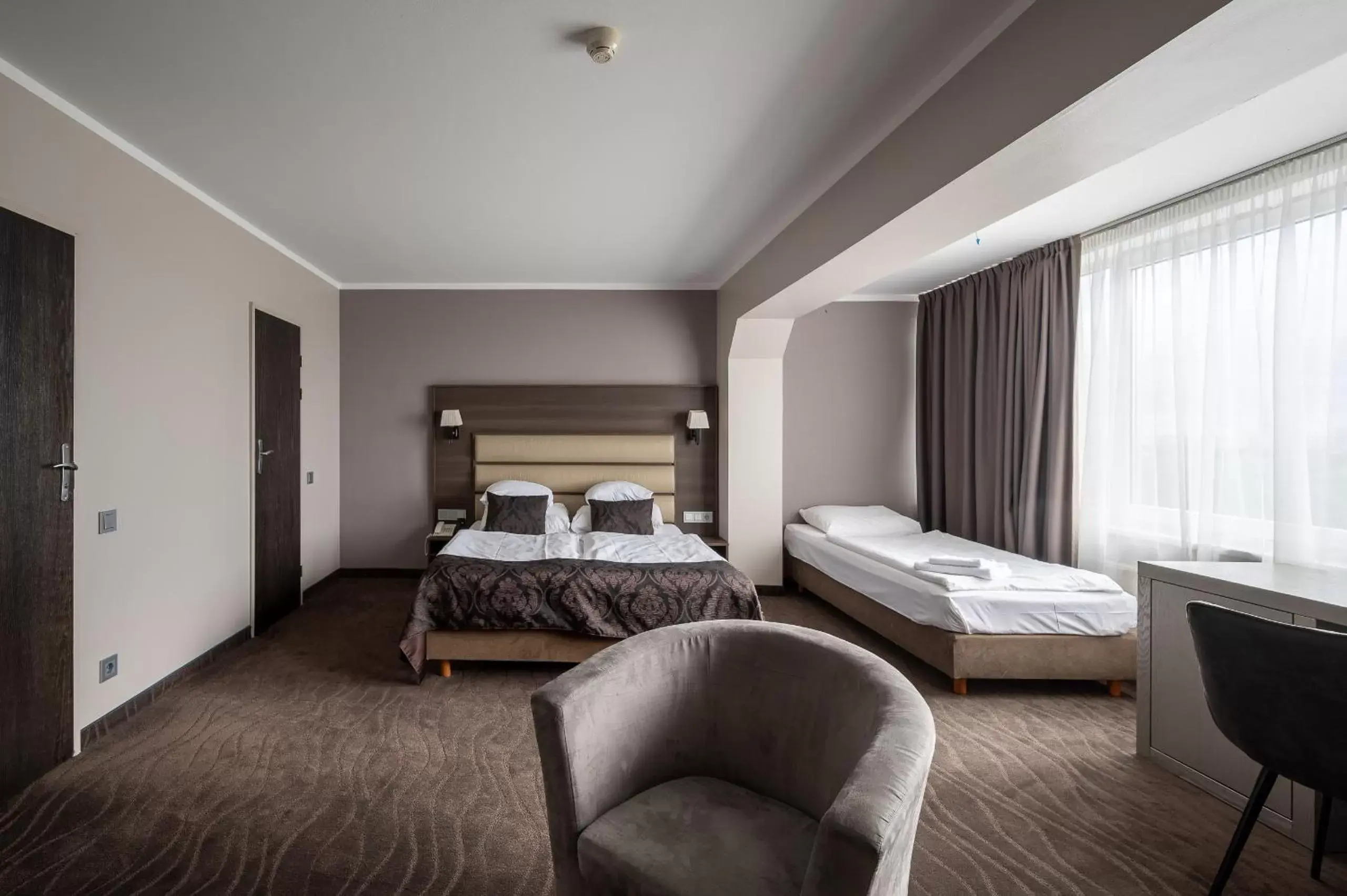 Bed in Bellevue Park Hotel Riga