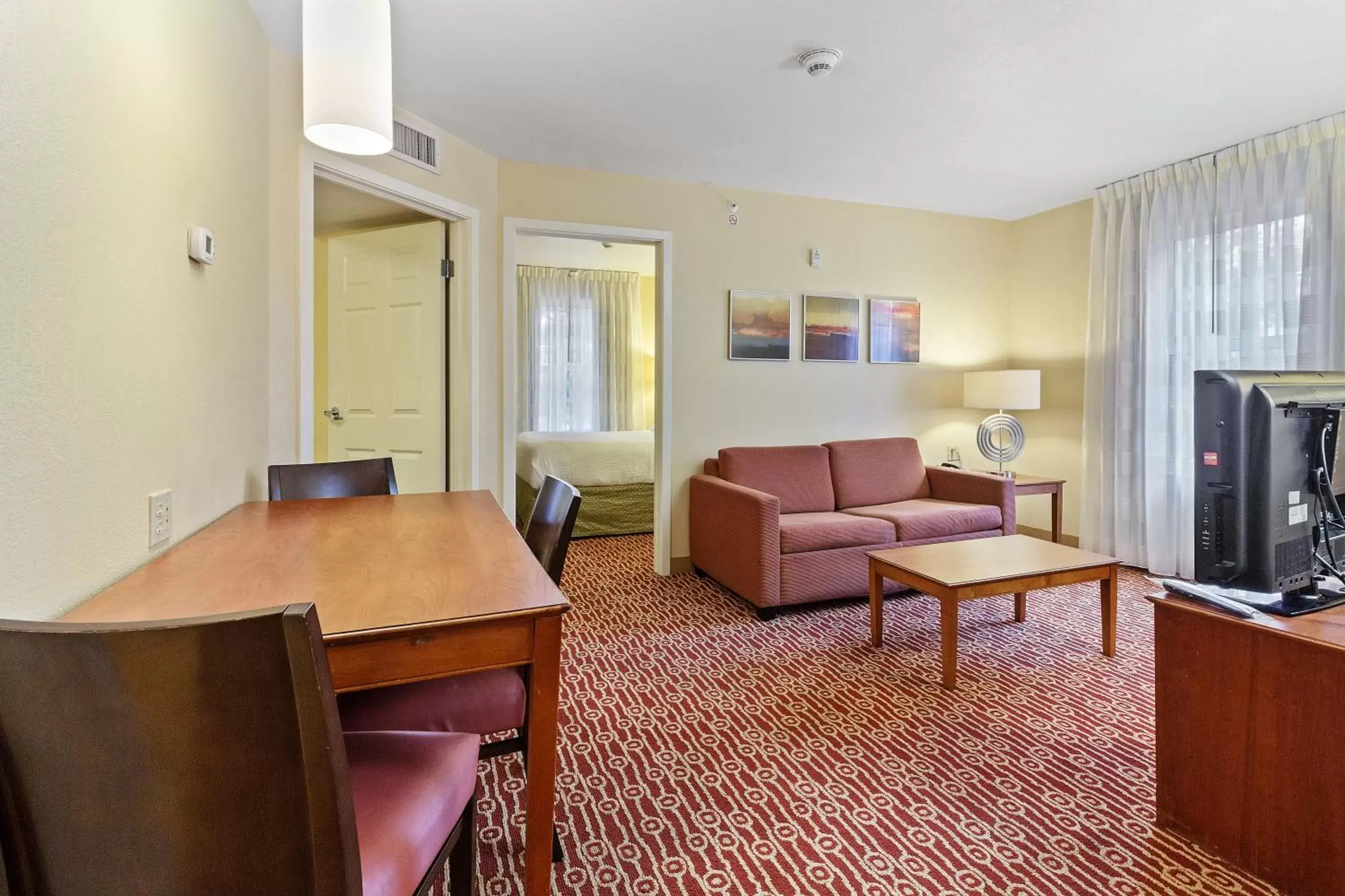 TV and multimedia, Seating Area in Extended Stay America Suites - Newport News - Yorktown