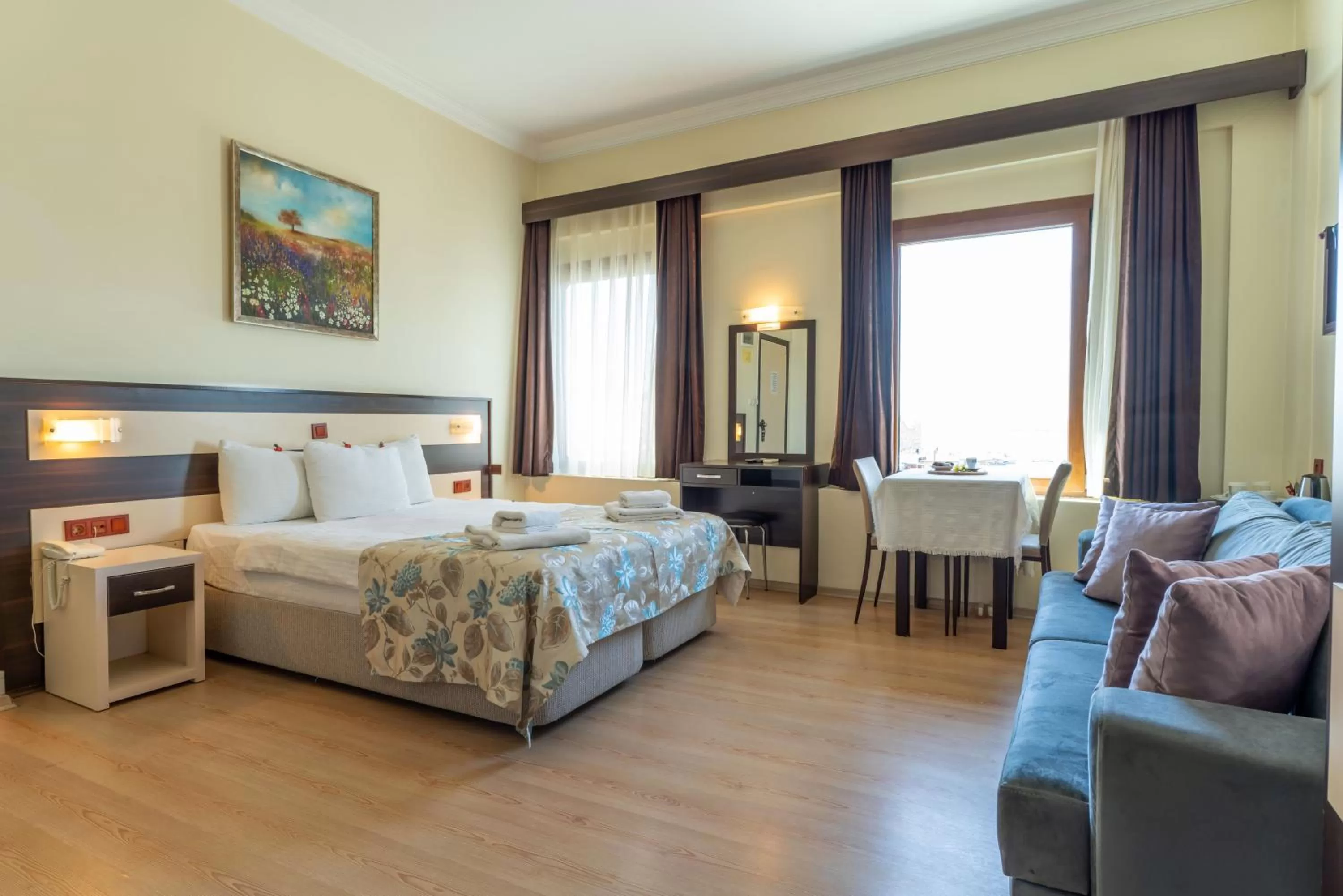 Bed in Hotel Karacam