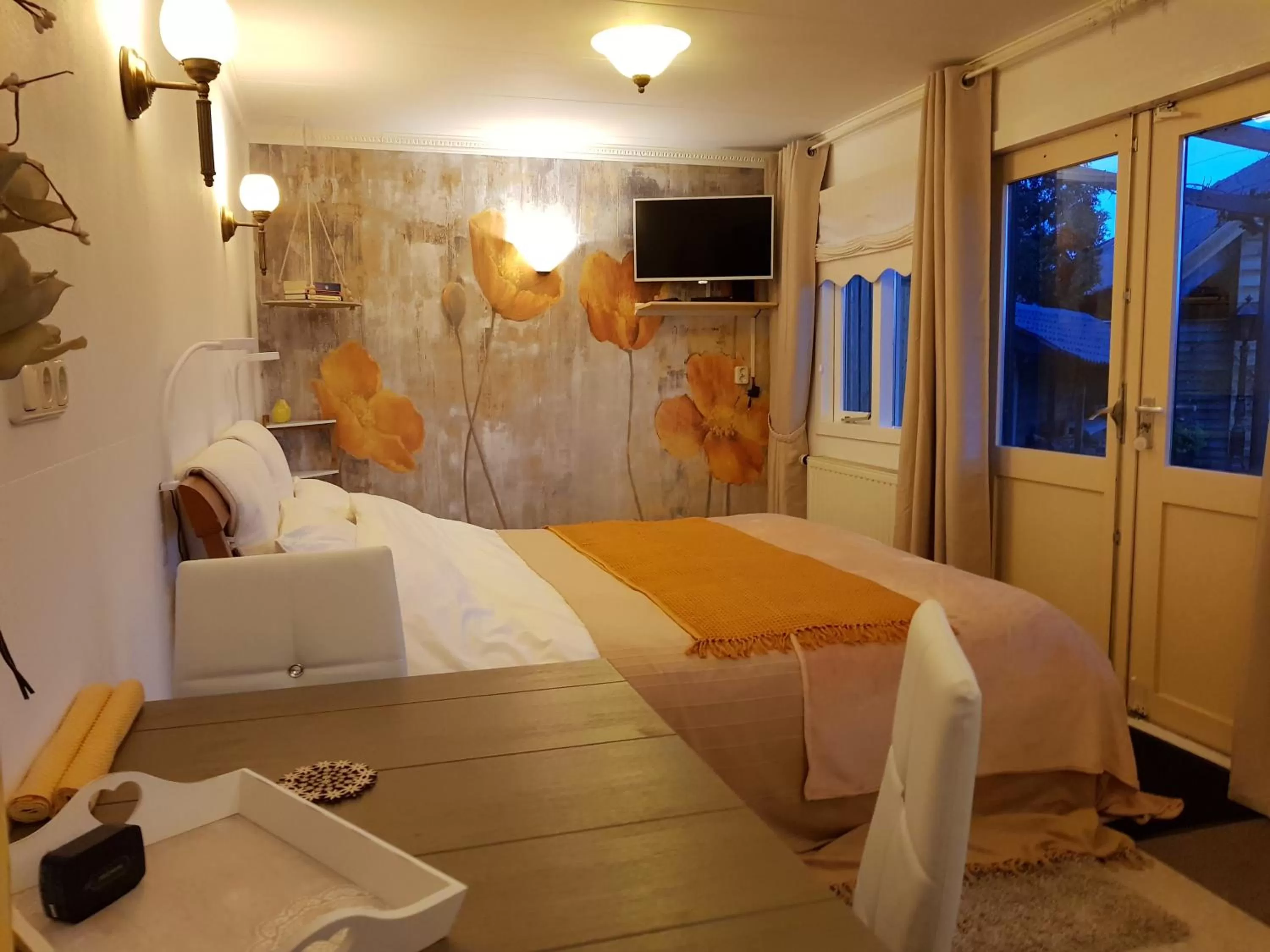 Bed in B&B Usselo Klein, fijn en uniek!