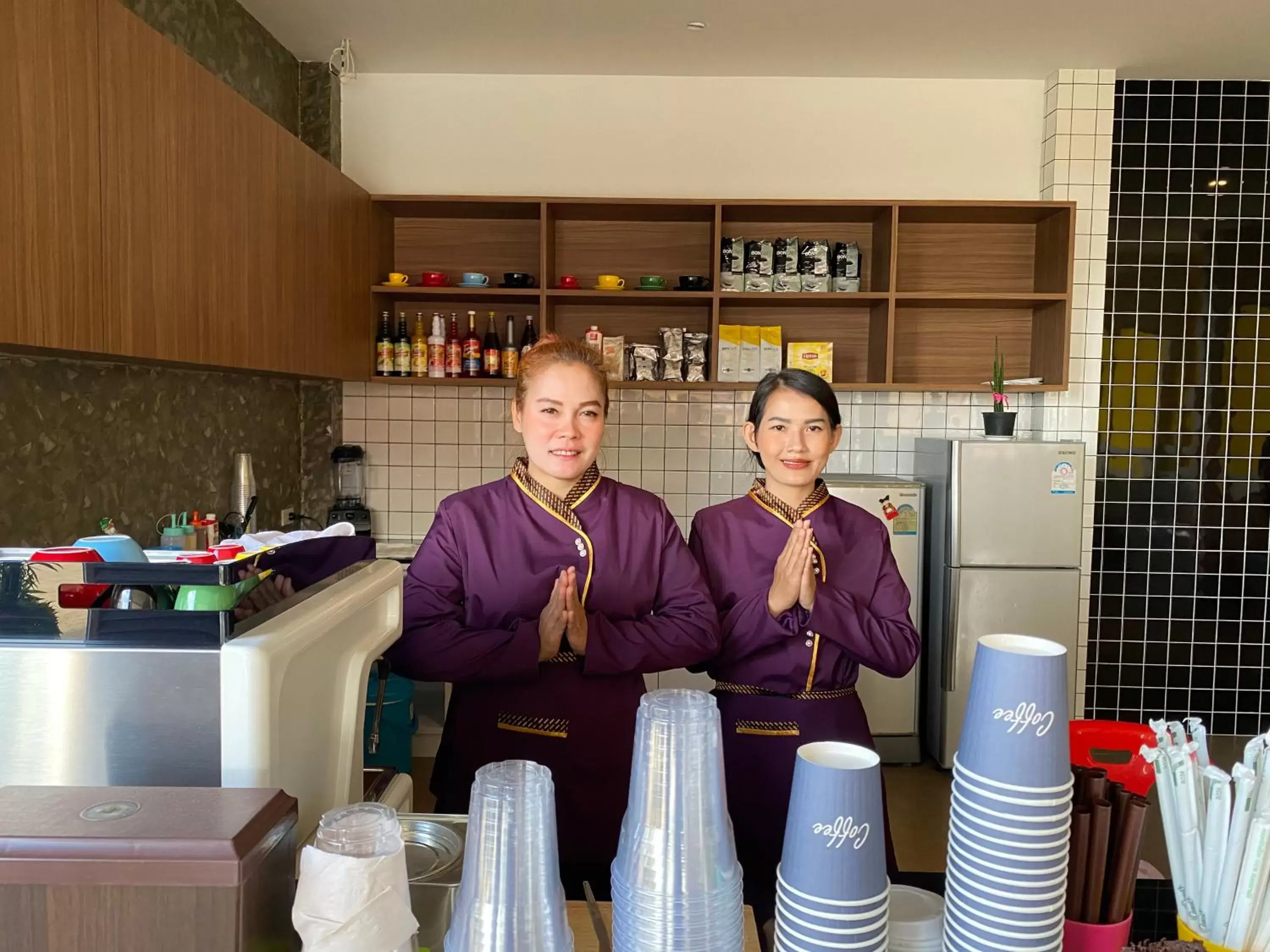 Staff in Kaibae Hut Resort