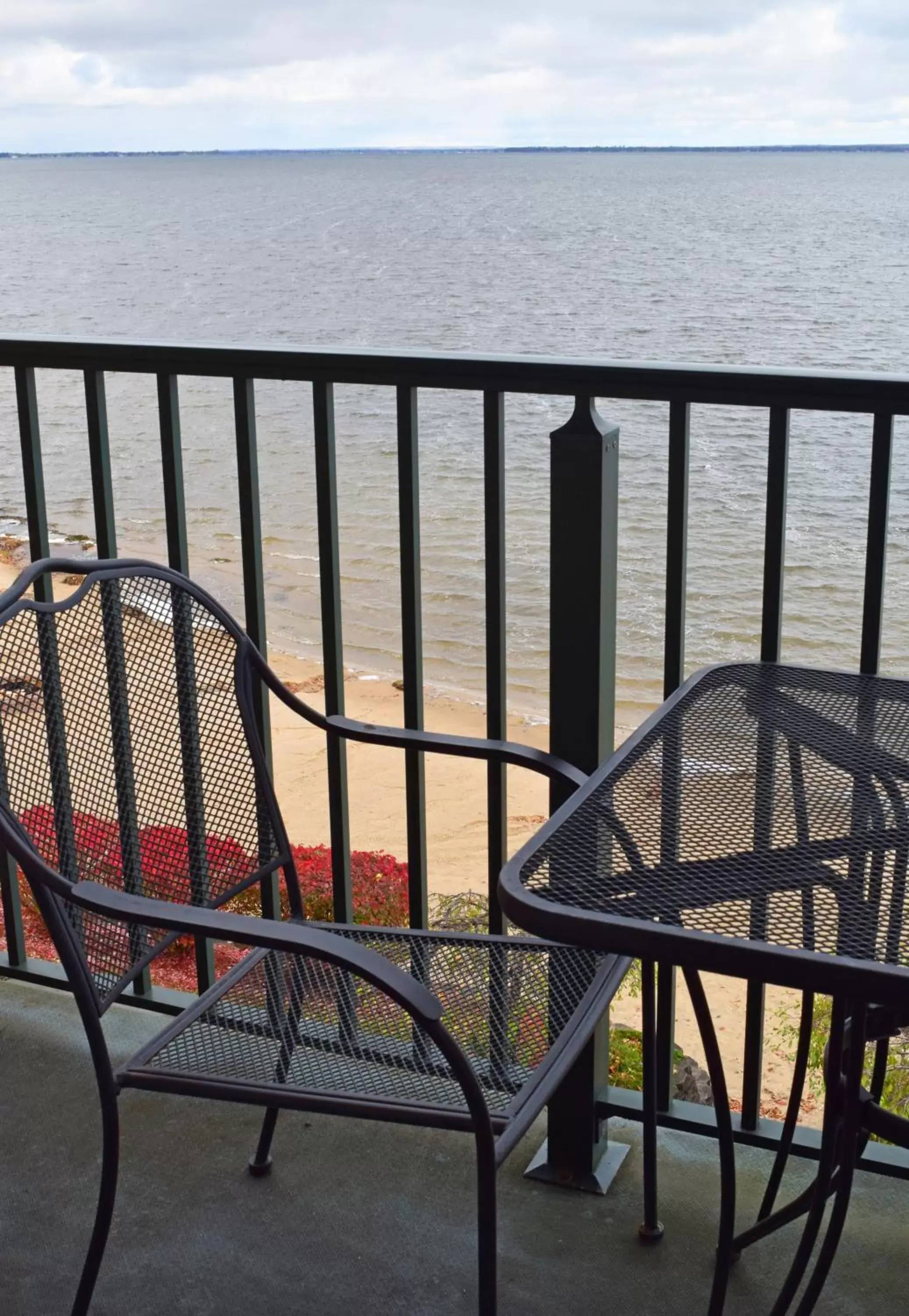 Balcony/Terrace in Beachfront Hotel Houghton Lake