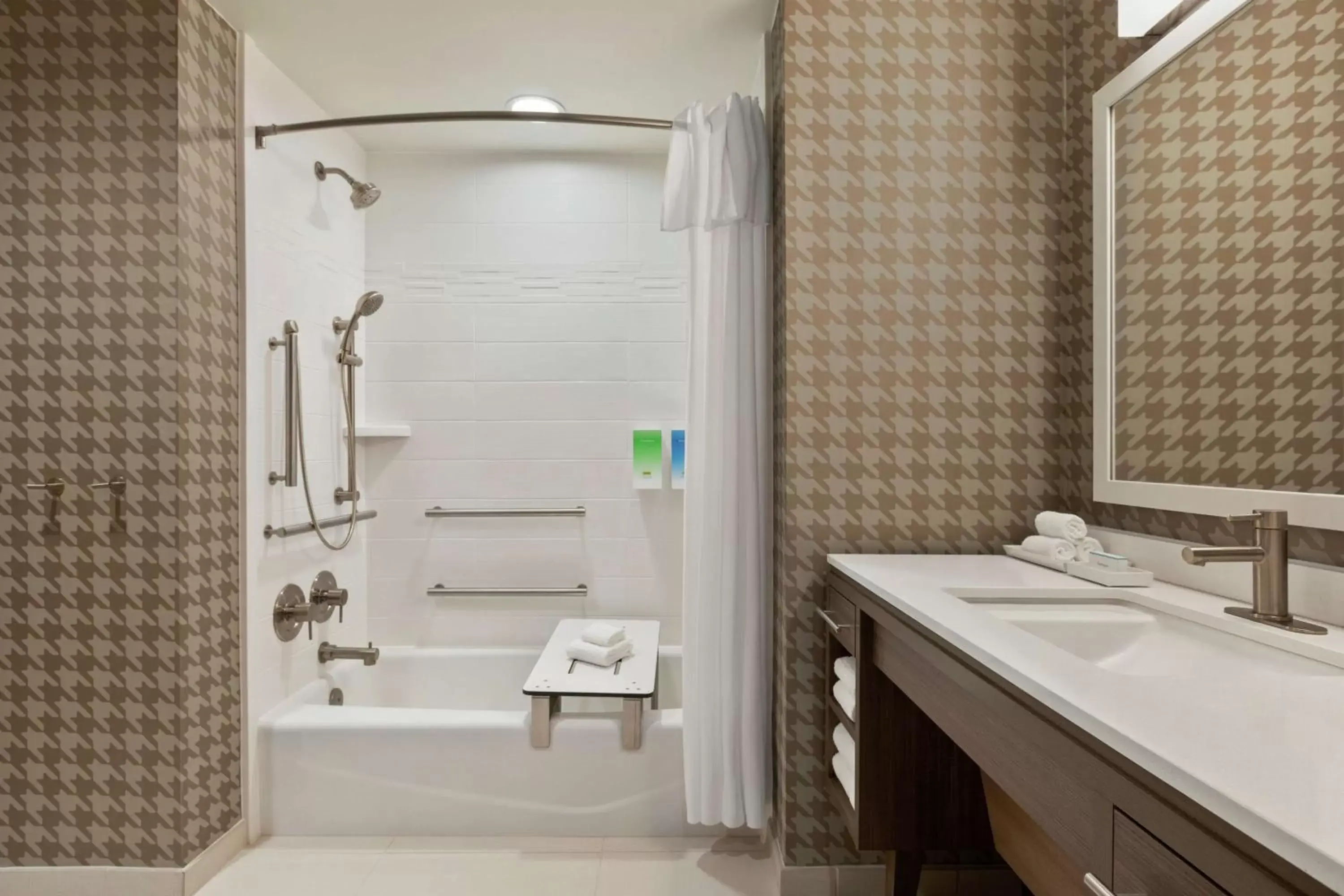 Bathroom in Home2 Suites By Hilton San Antonio North Stone Oak Bathroom in Home2 Suites By Hilton San Antonio North Stone Oak