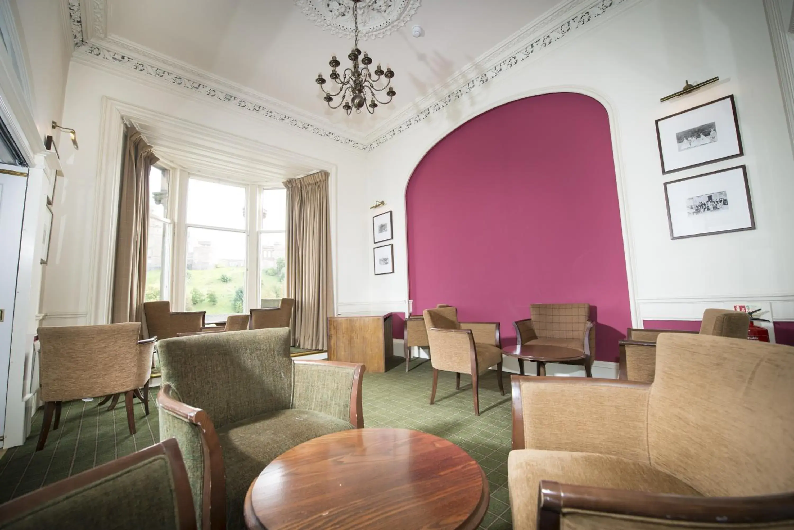 Communal lounge/ TV room, Seating Area in Columba Hotel Inverness by Compass Hospitality