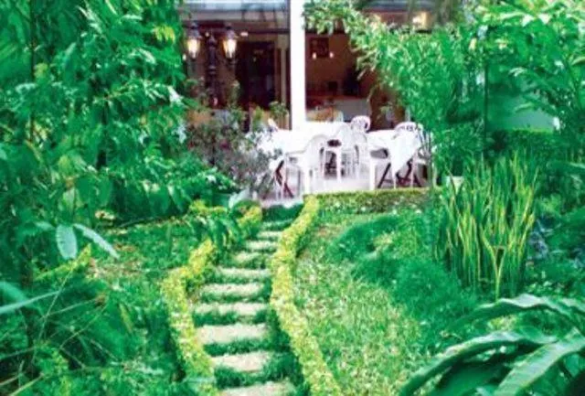 Patio in Hotel Palmas del Sol