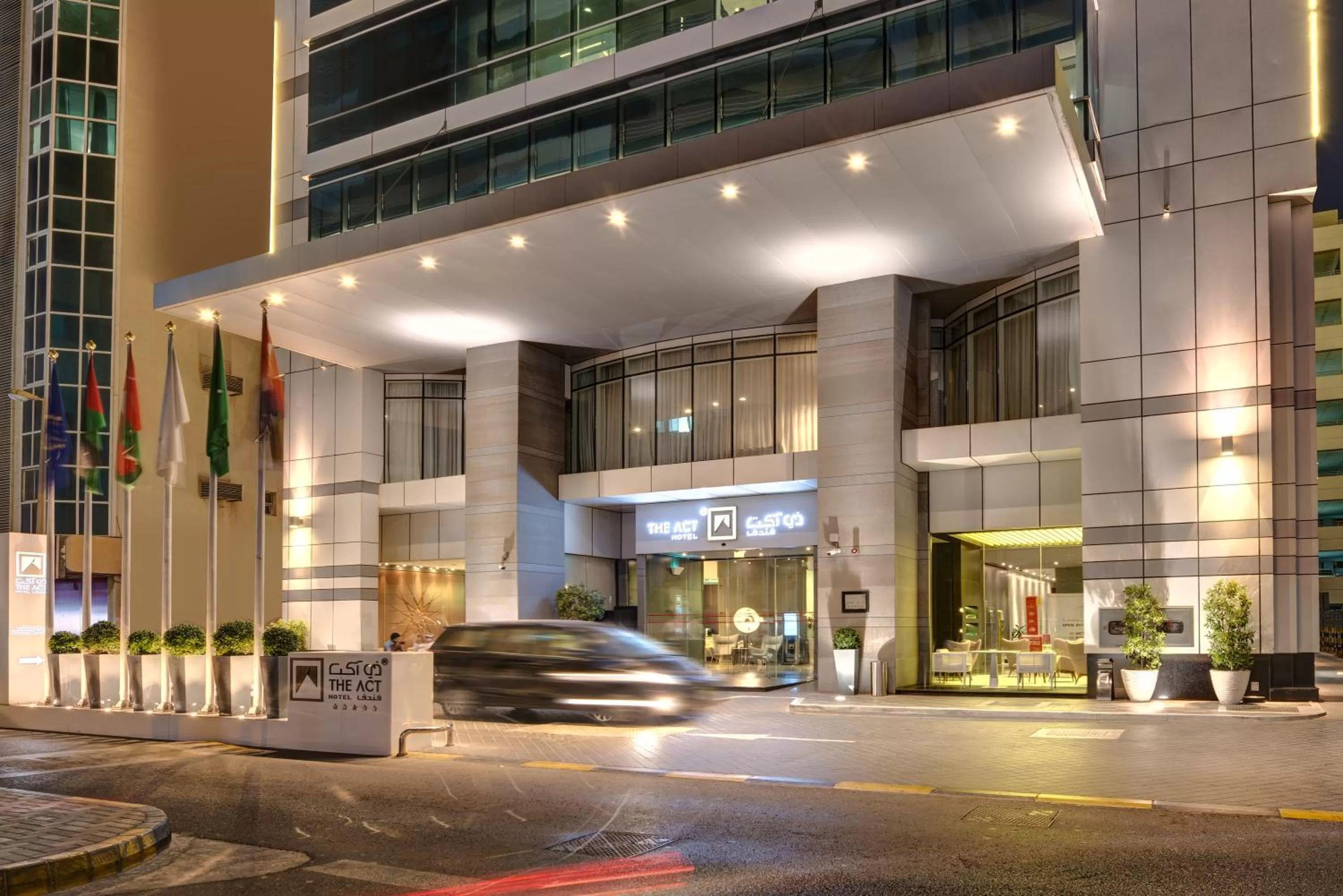 Property building in The Act Hotel Sharjah