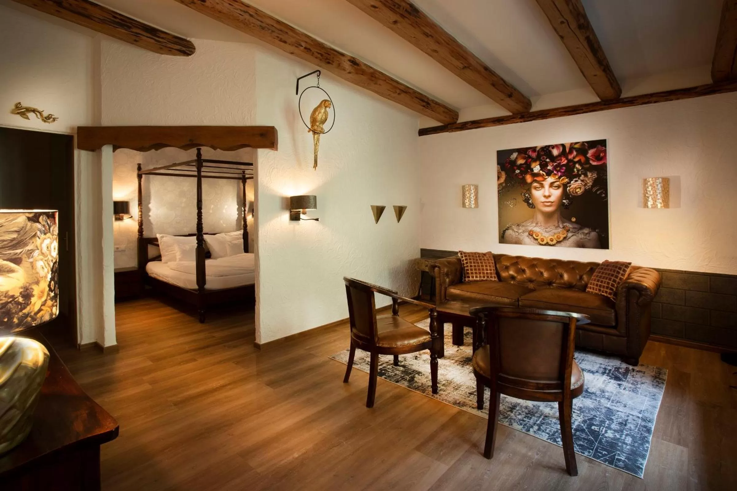 Bed in Hotel Hüttenmühle Hillscheid