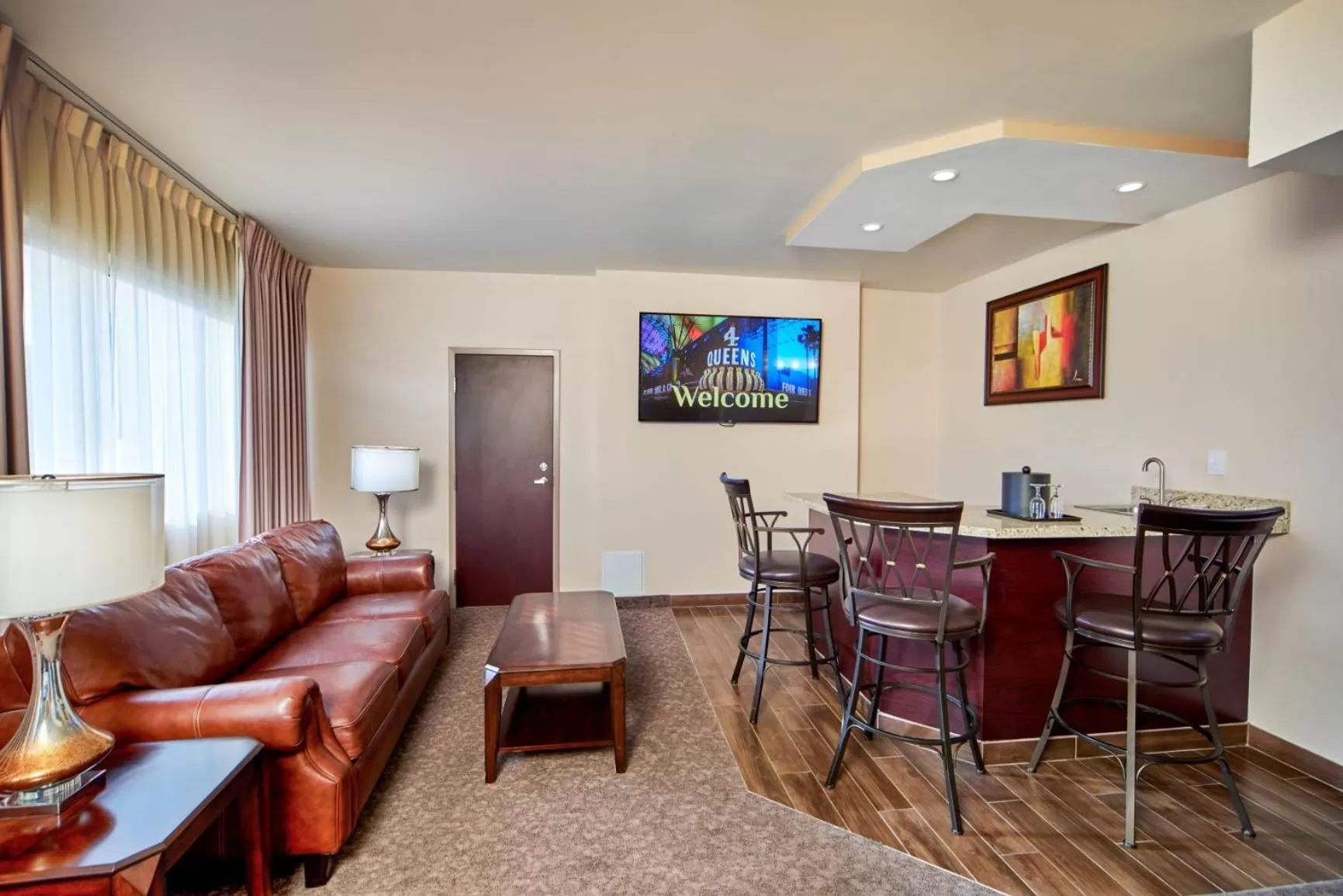 Seating area in Four Queens Hotel and Casino