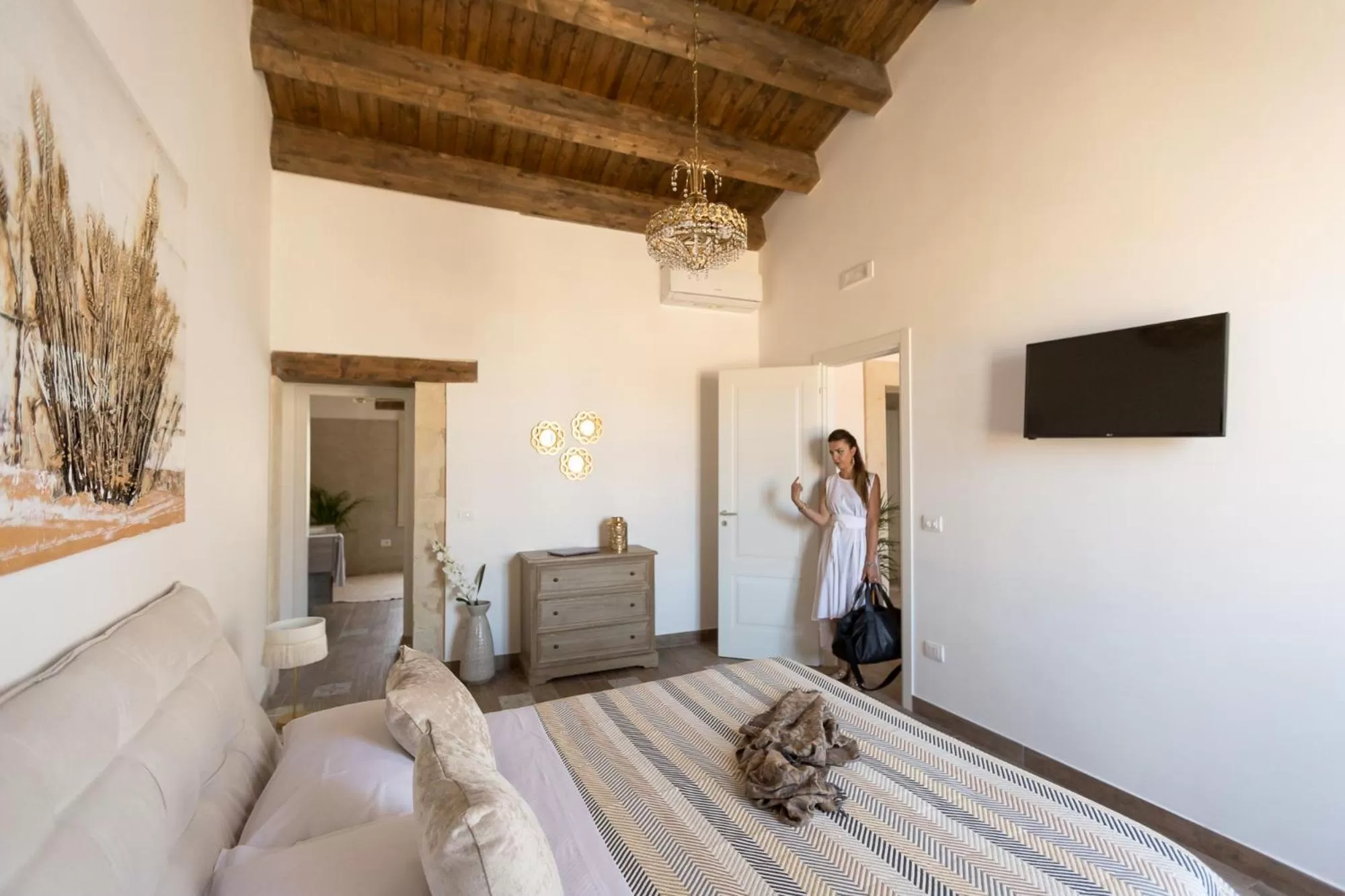 TV and multimedia, Bed in Ortigia Boutique Palace