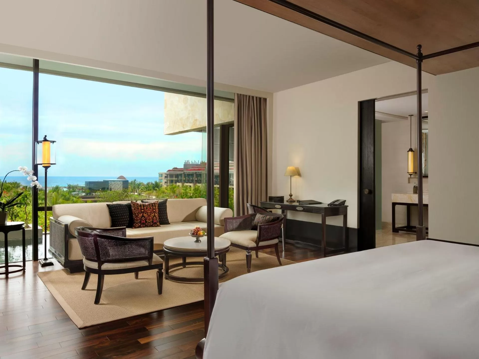Seating area, Bed in The Apurva Kempinski Bali