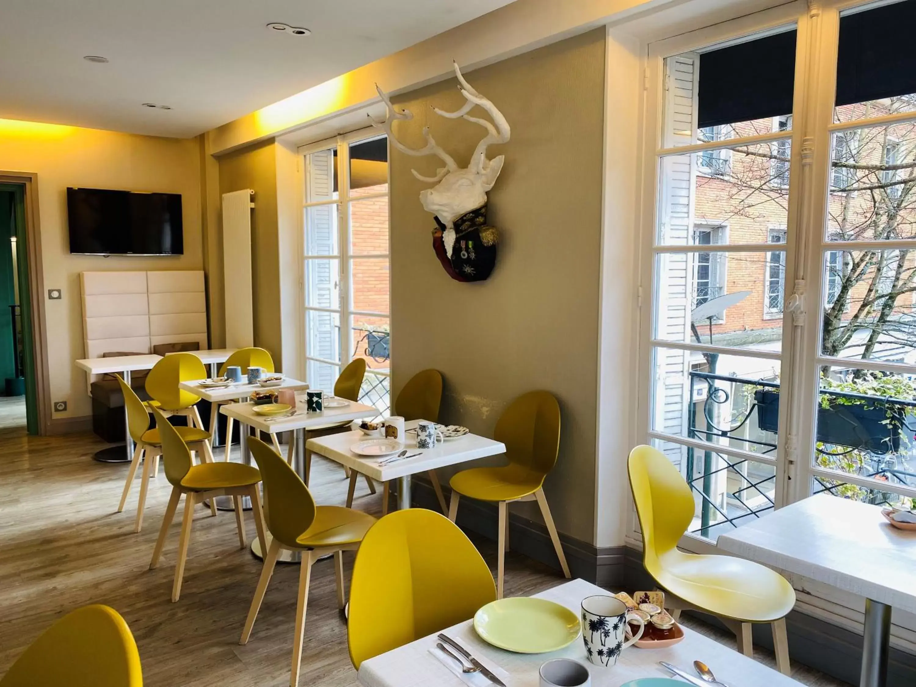 Dining area, Restaurant/Places to Eat in Hôtel Marguerite