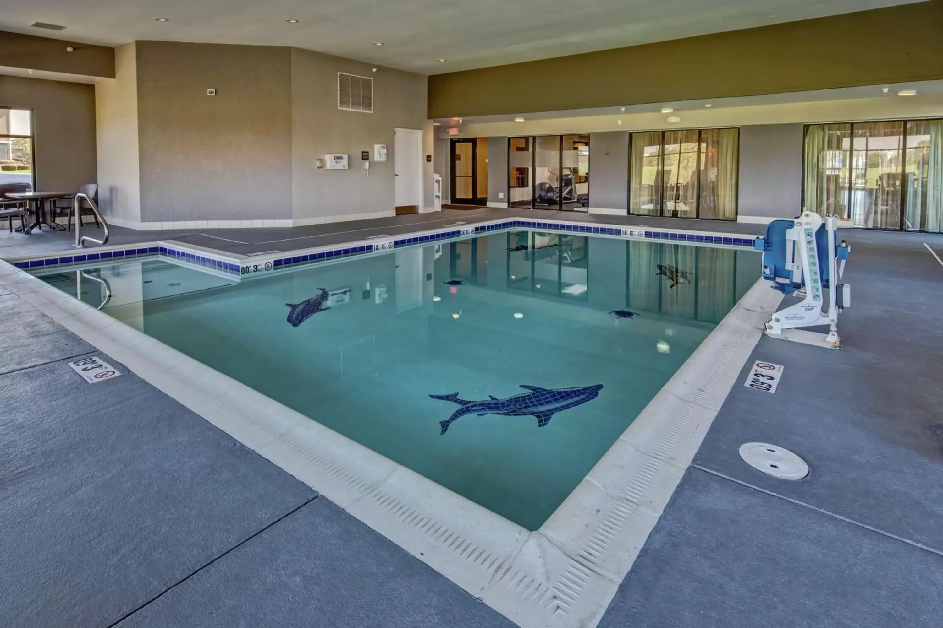 Pool view, Swimming Pool in Hampton Inn Indianapolis-SW-Plainfield