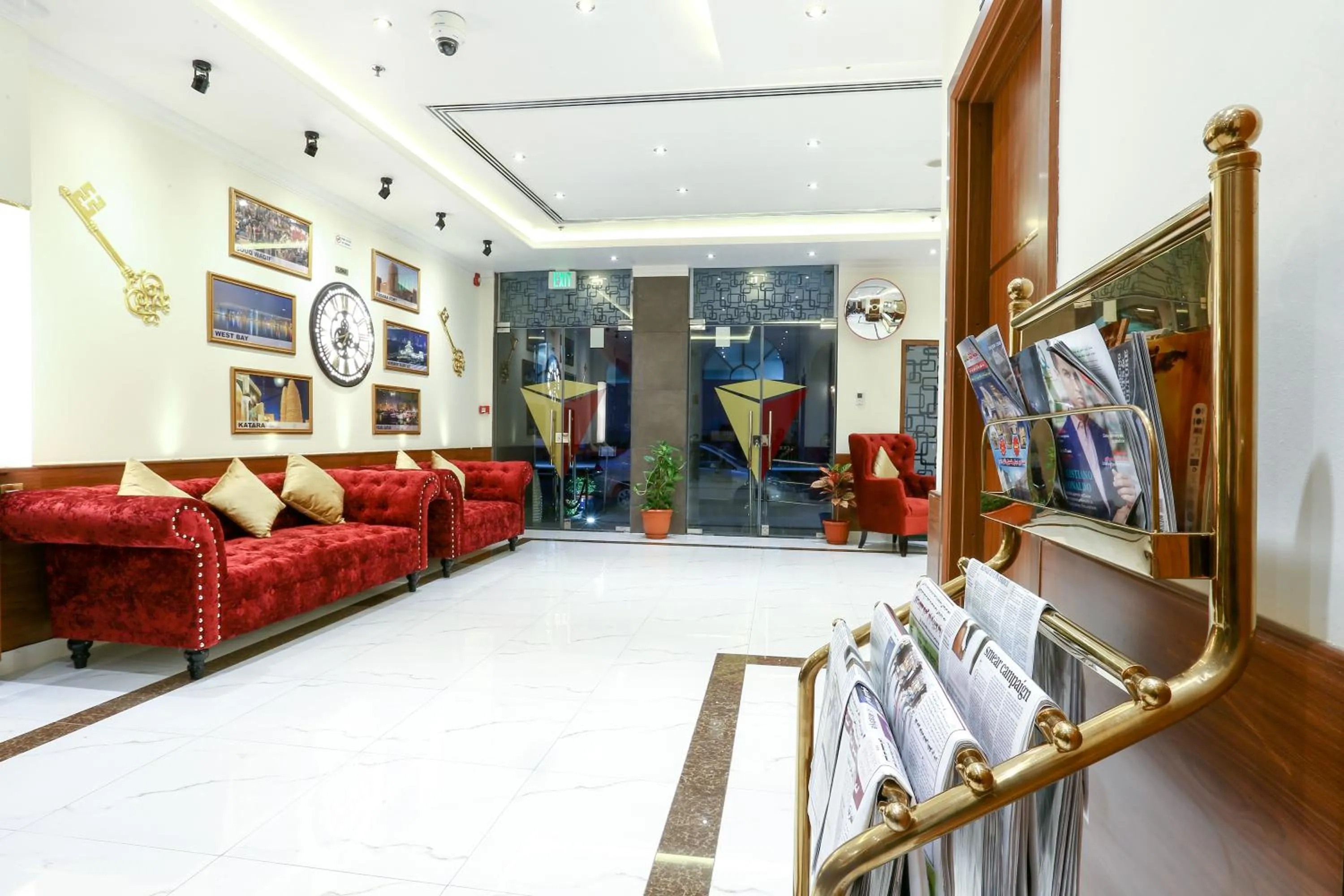 Lobby or reception in La Villa Suites Hotel