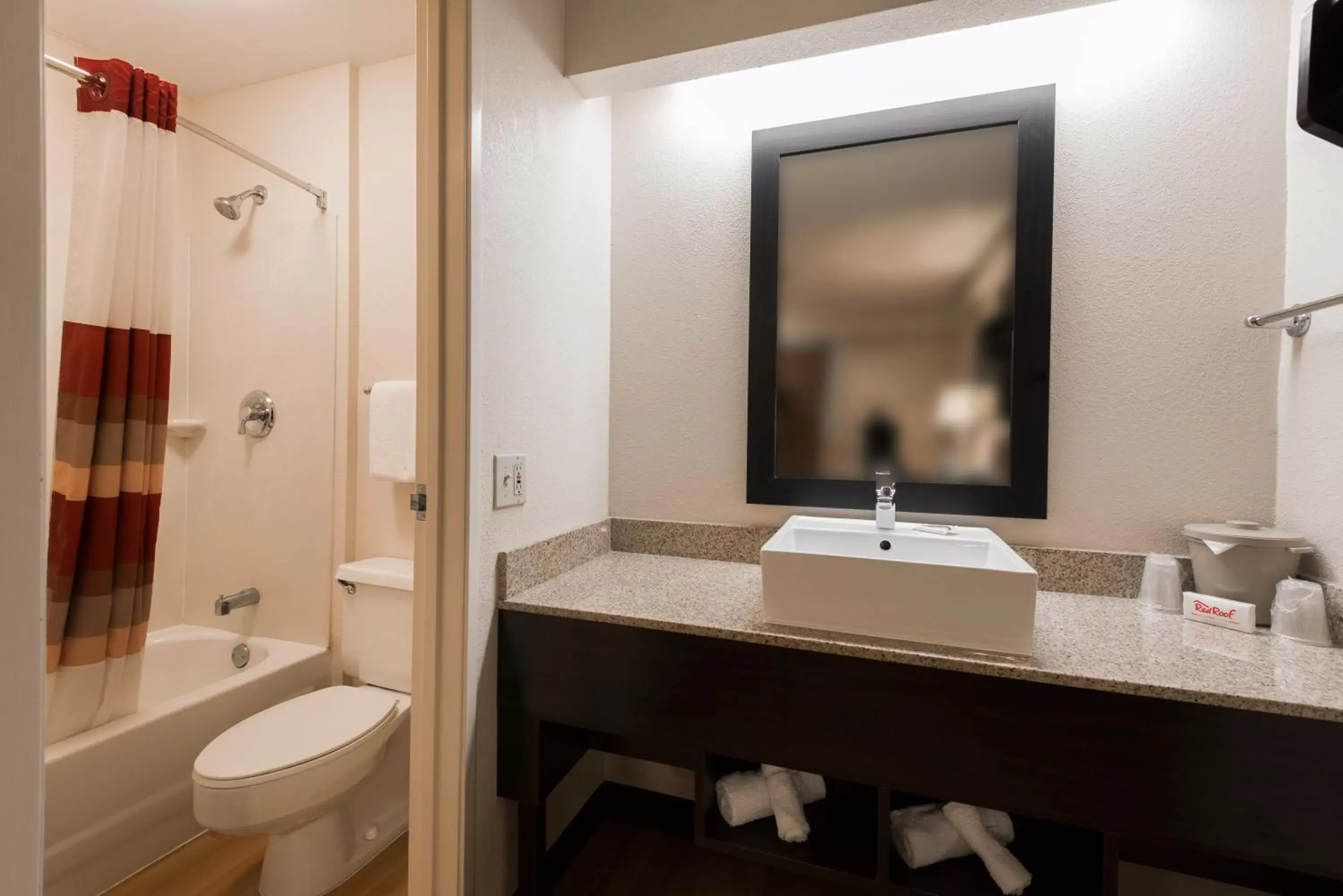 Bathroom in Red Roof Inn PLUS+ Chicago - Willowbrook