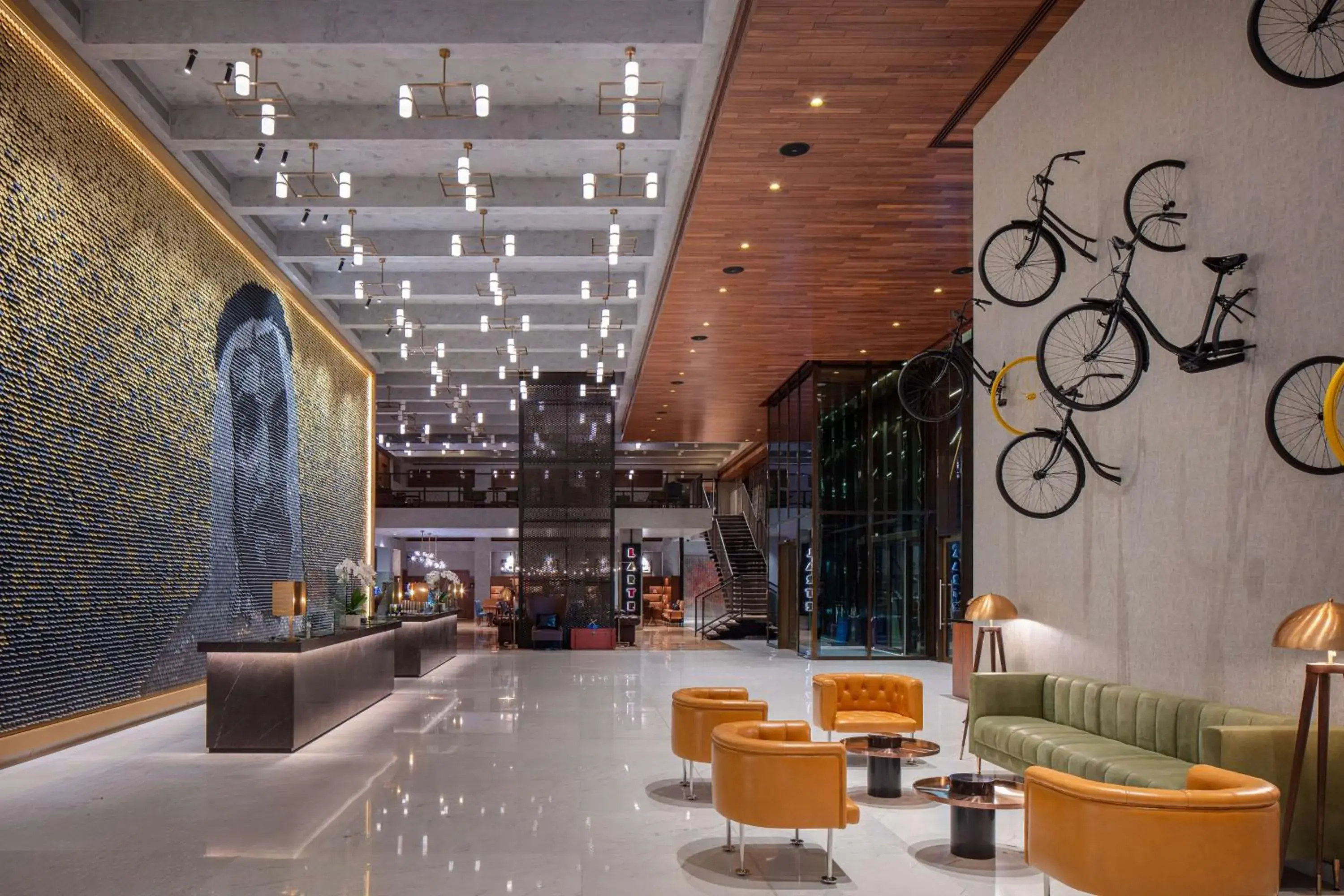 Lobby or reception, Lounge/Bar in DoubleTree by Hilton Dubai M Square Hotel & Residences