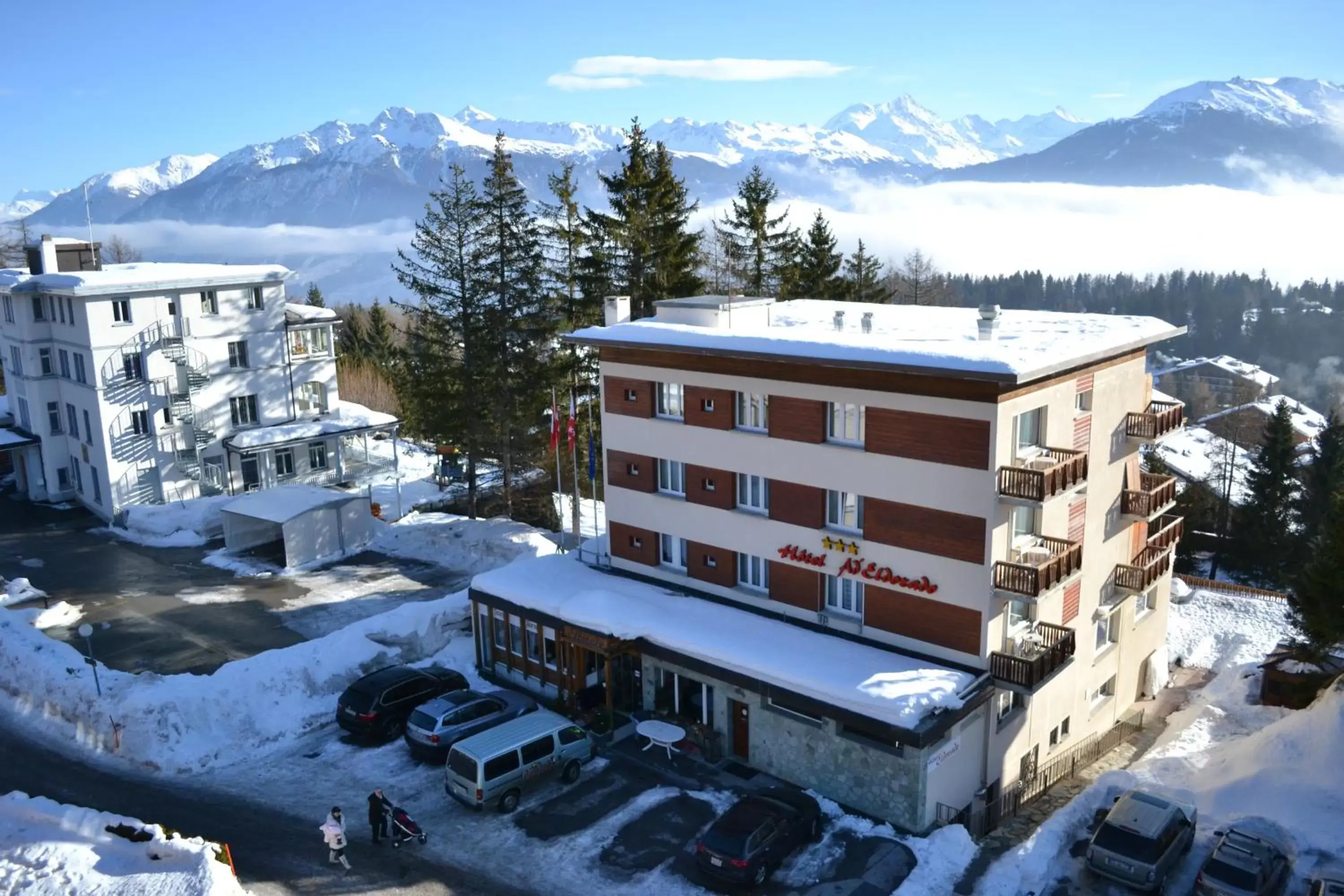 Facade/entrance, Winter in Hotel Ad'Eldorado