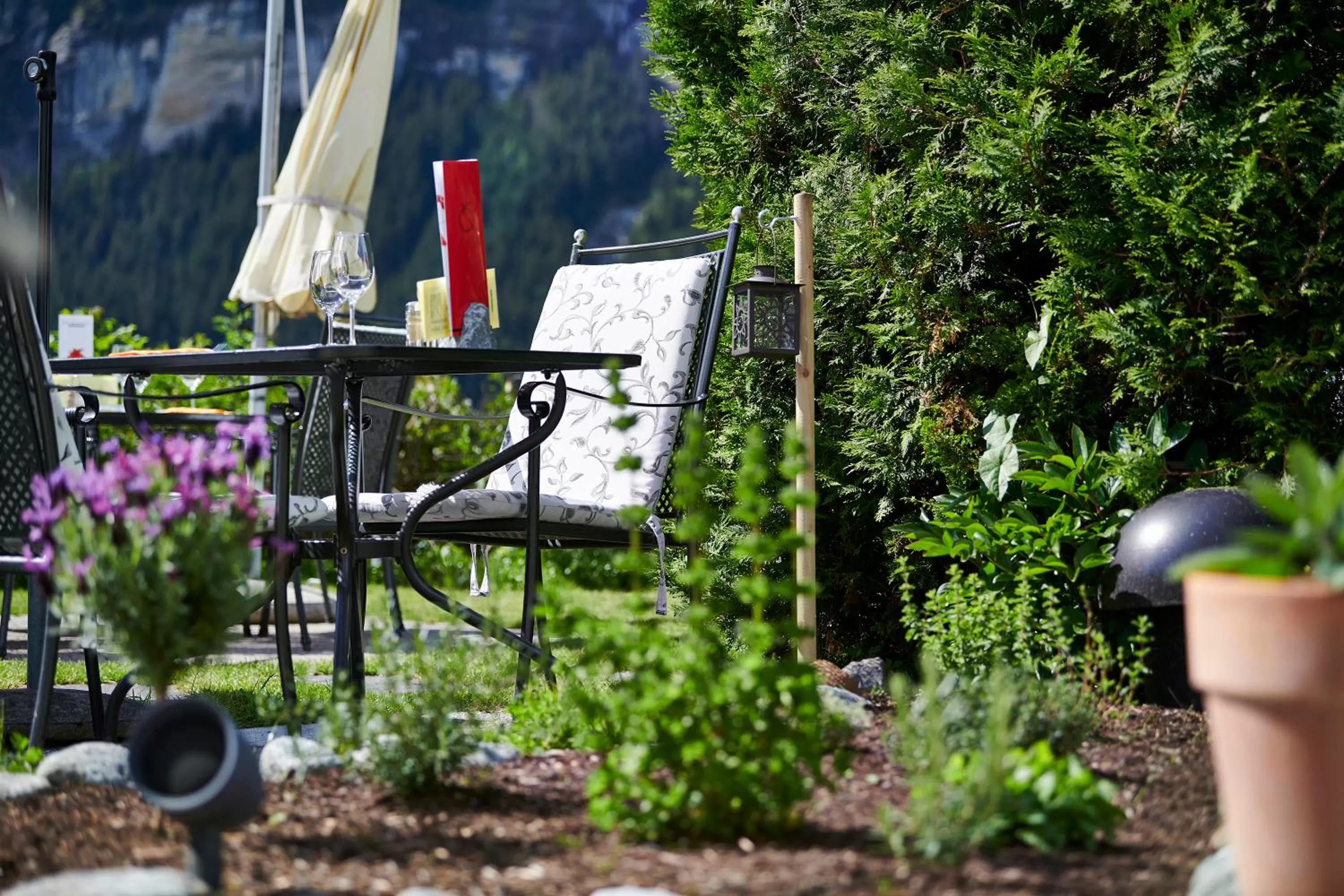 Food and drinks in Hotel Spinne Grindelwald