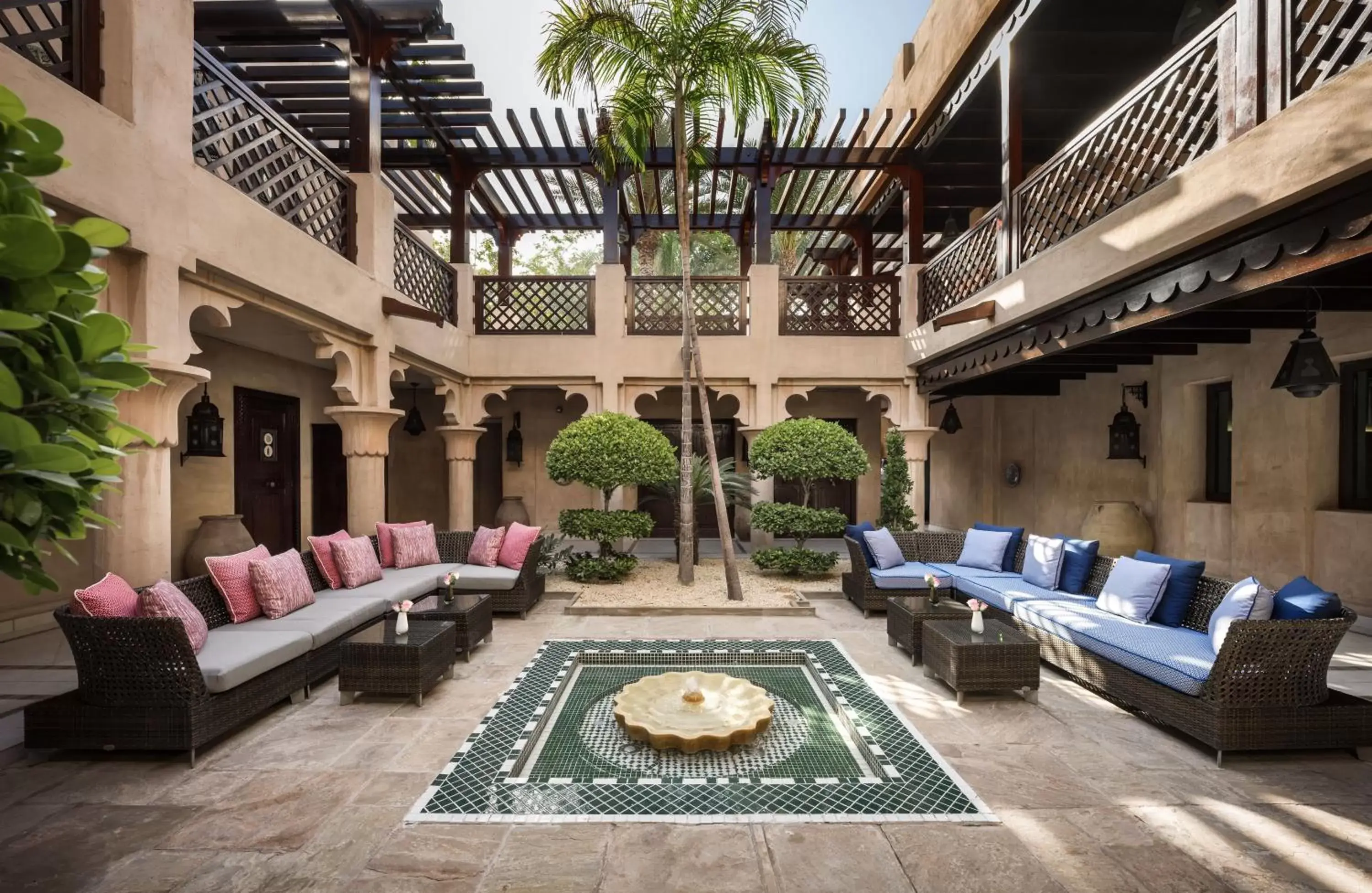 Inner courtyard view, Seating Area in Jumeirah Dar Al Masyaf