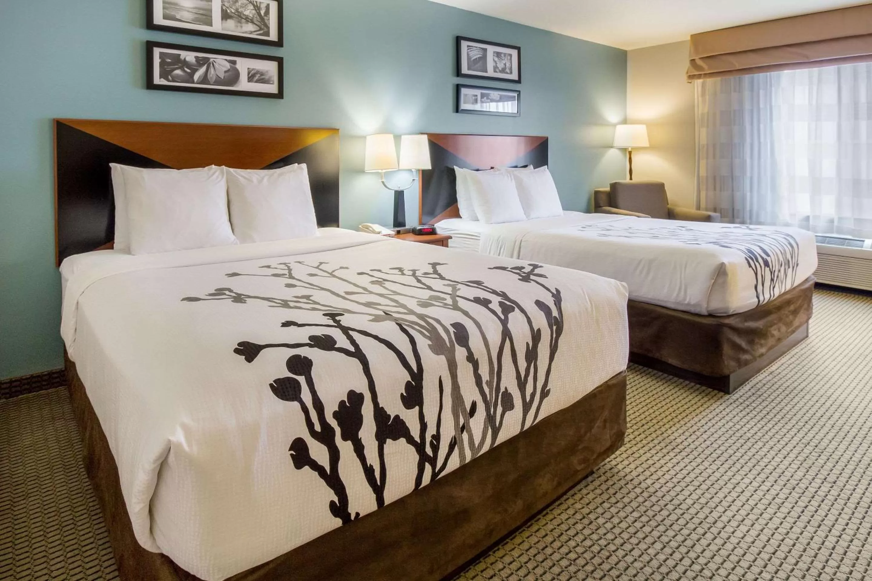 Photo of the whole room, Bed in Sleep Inn & Suites