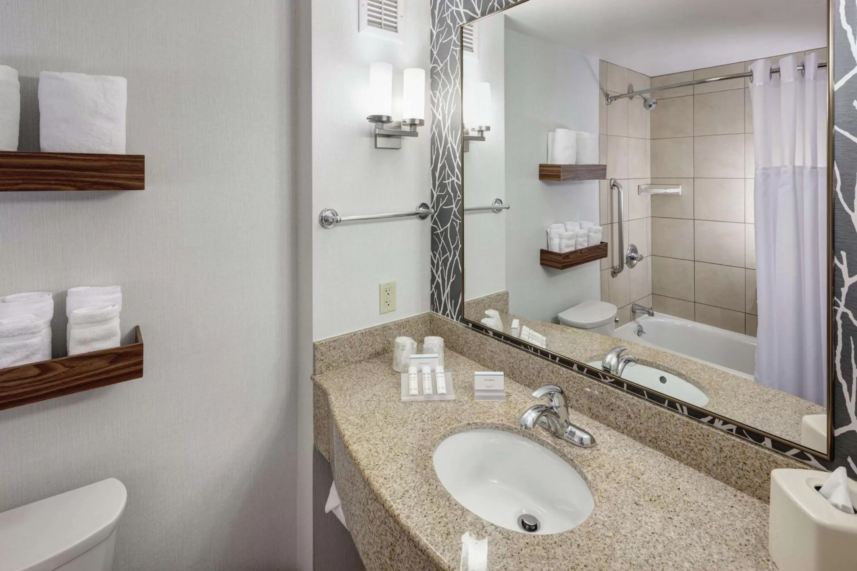 Bathroom in Hilton Garden Inn Lake Forest Mettawa