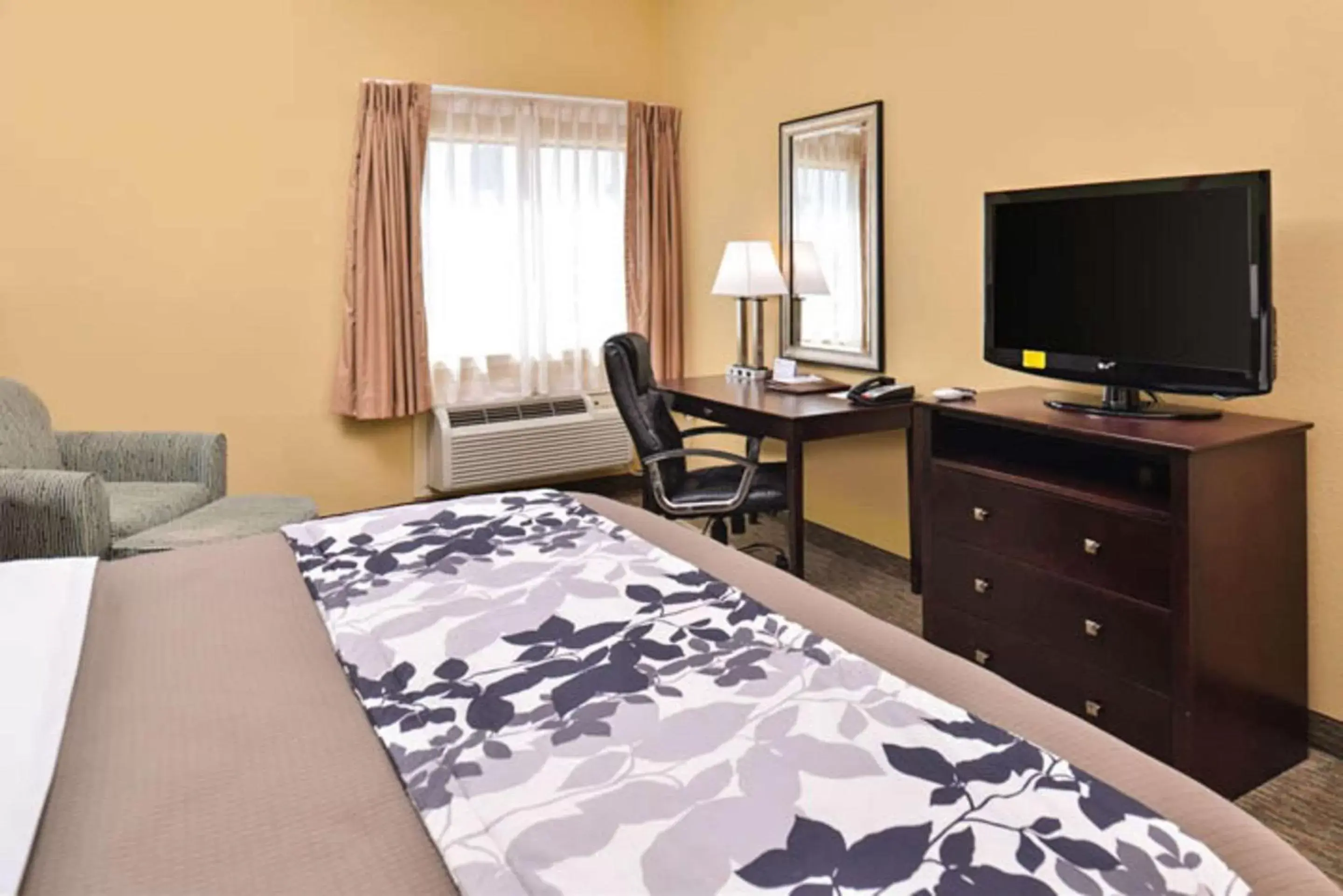 Photo of the whole room, TV/Entertainment Center in Sleep Inn and Suites Downtown Houston