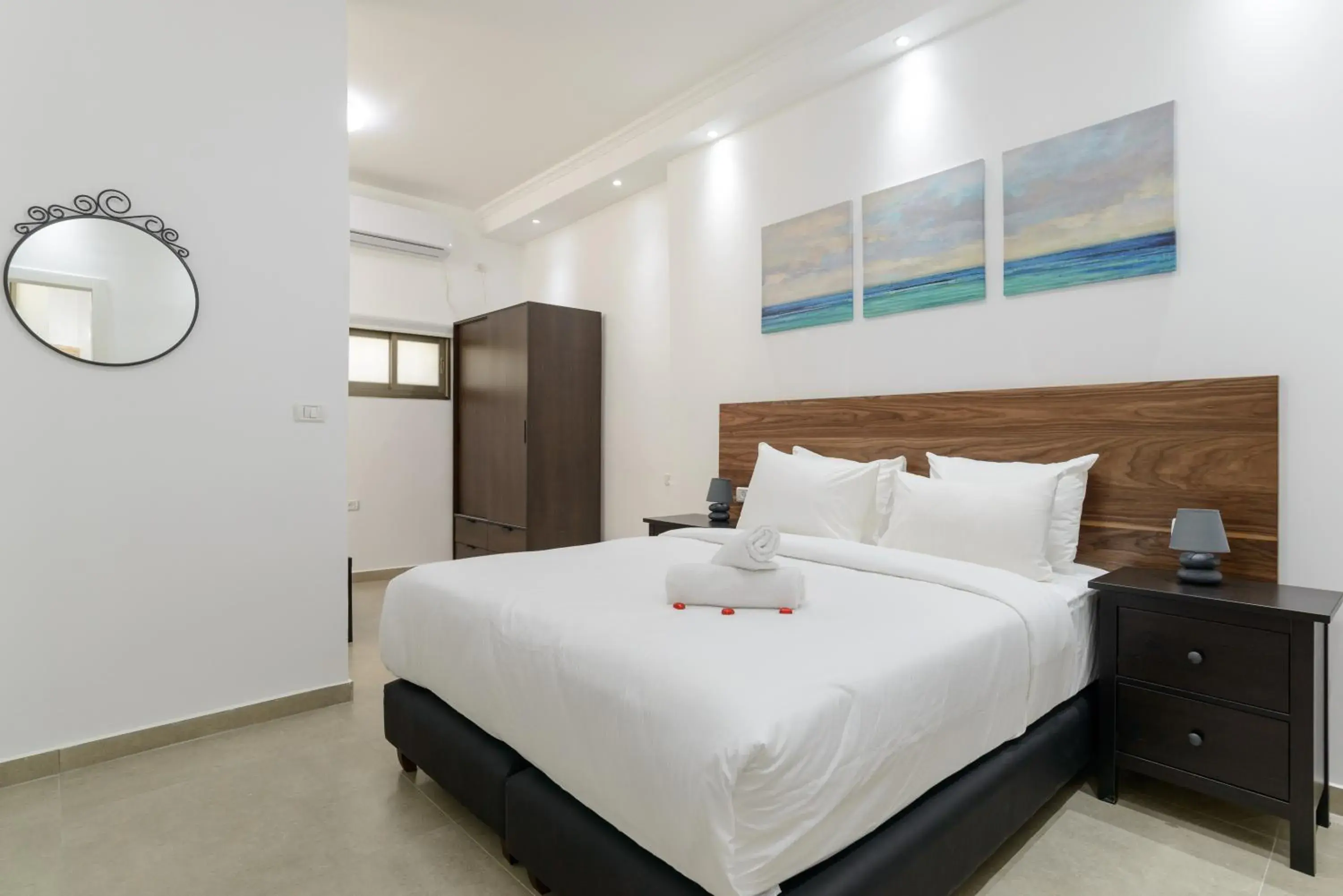 Bed in Liber Tel Aviv Sea Shore Suites