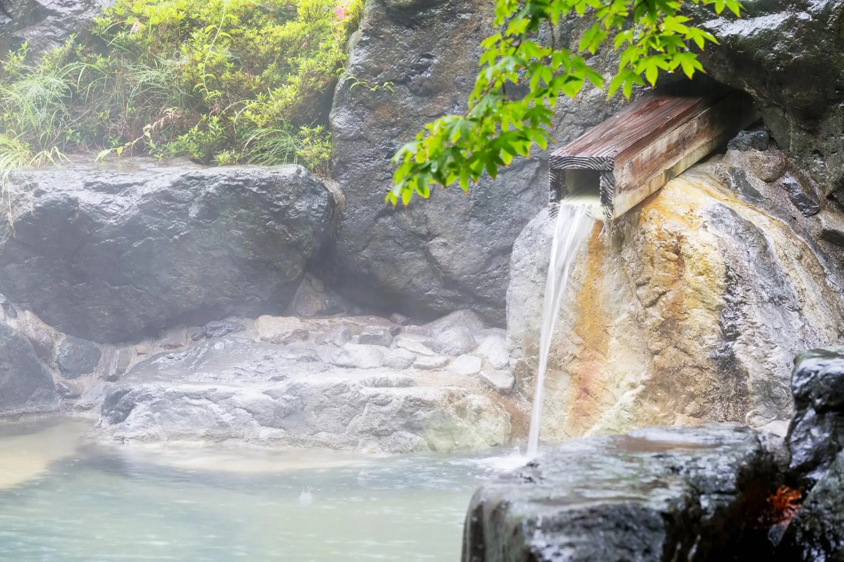 Open Air Bath, Natural Landscape in Hotel Hotaka