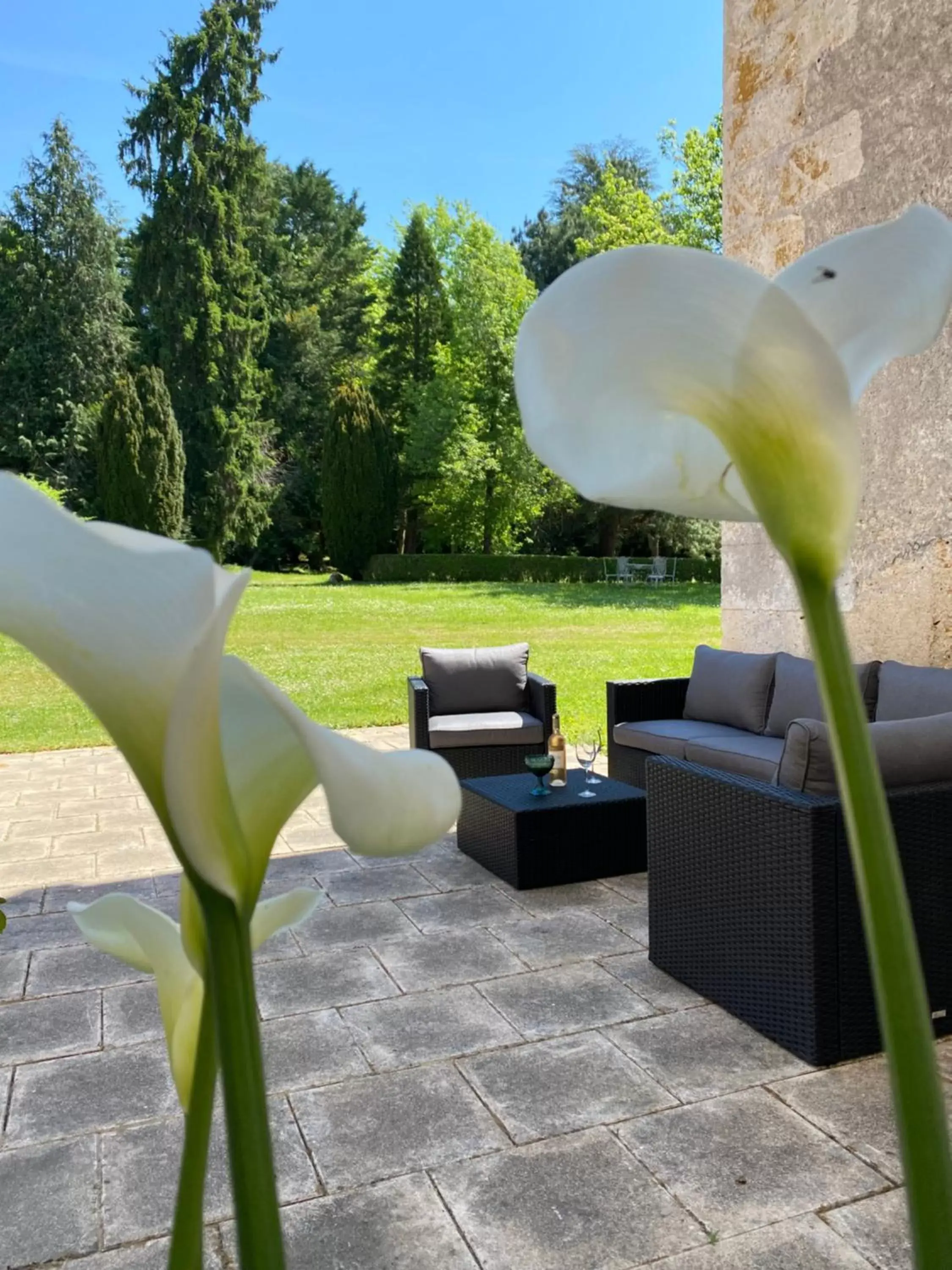 Seating area in Chateau La Rochette