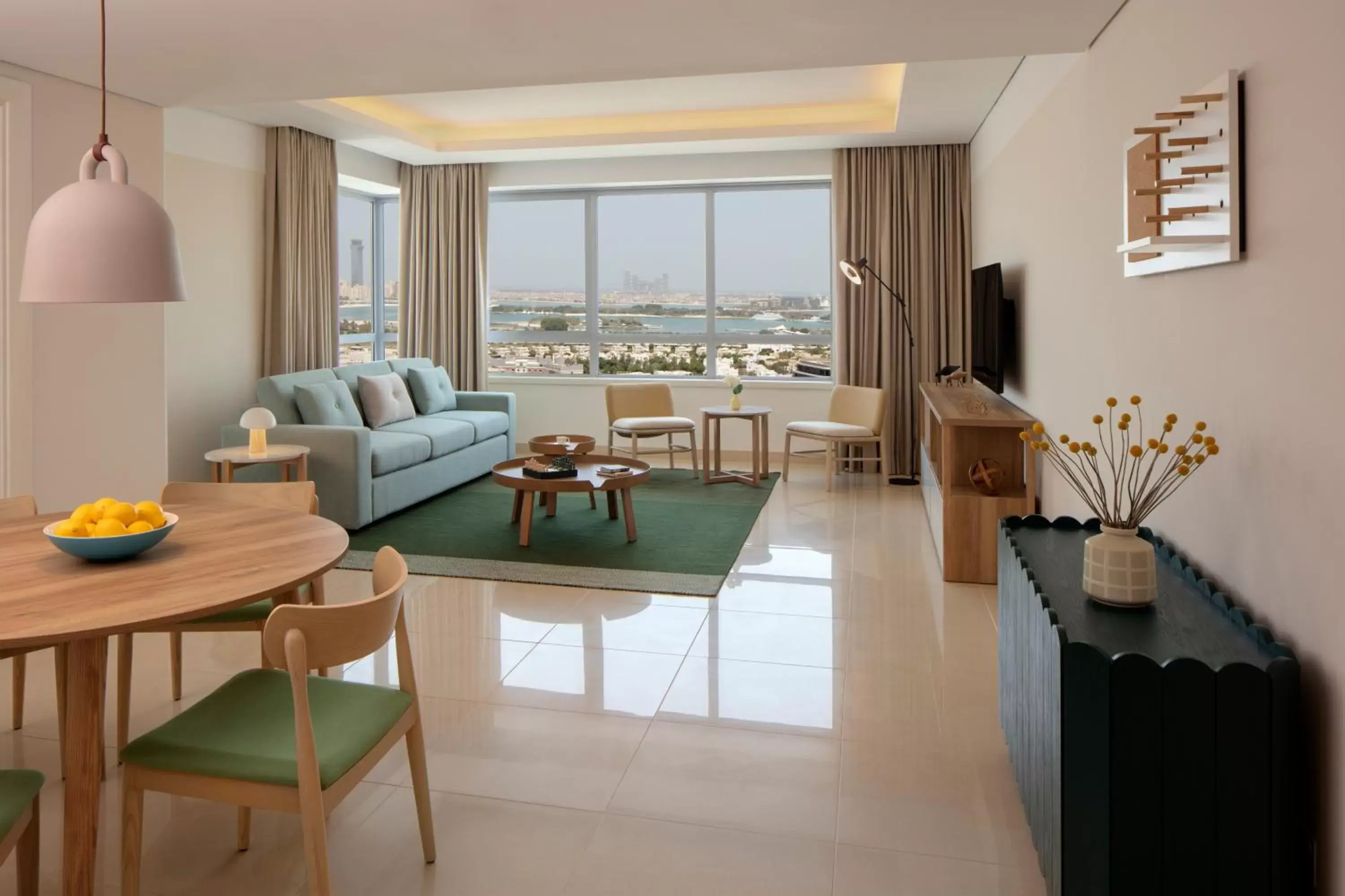TV and multimedia, Seating Area in Staybridge Suites Dubai Internet City, an IHG Hotel