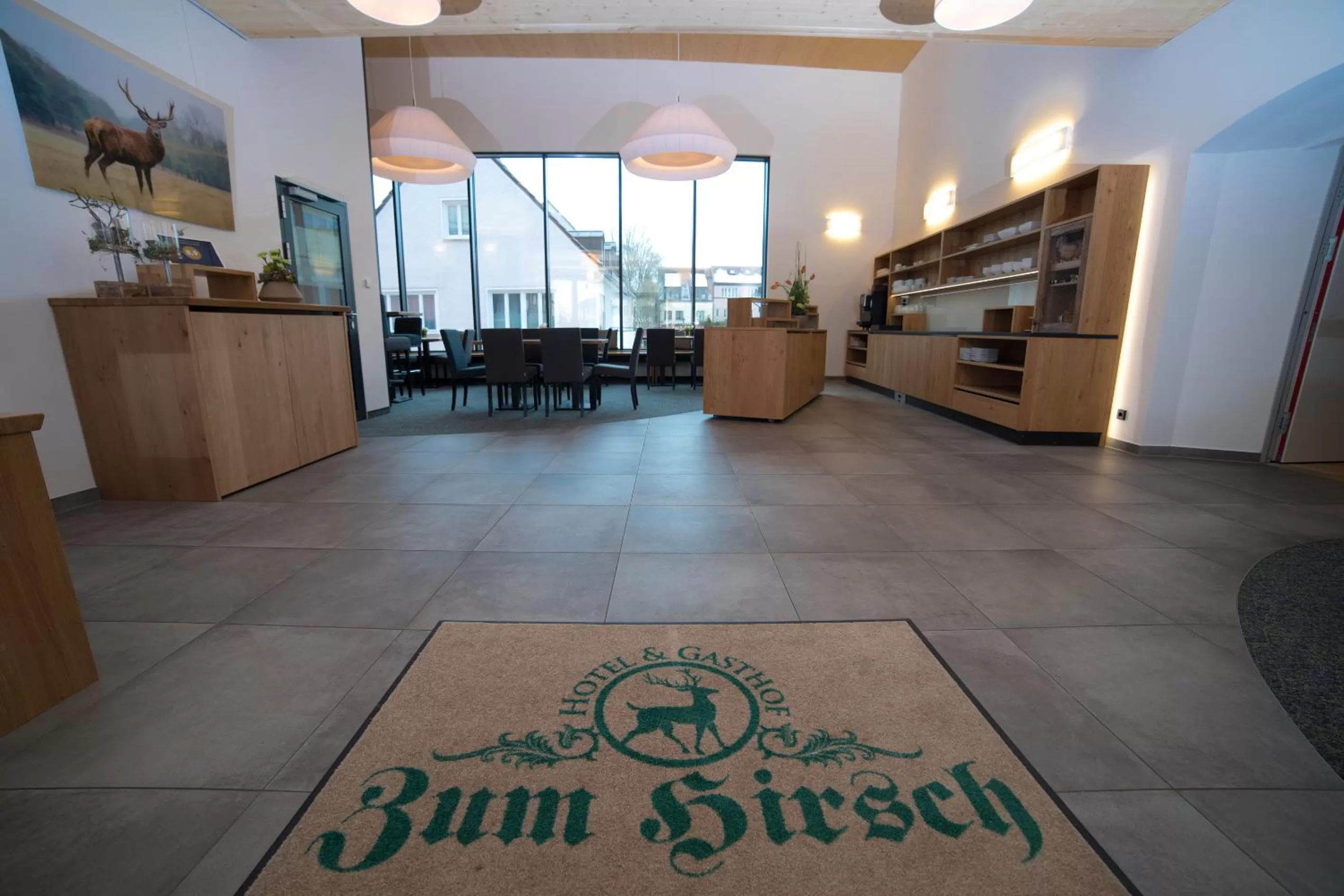Lobby or reception in Hotel zum Hirsch