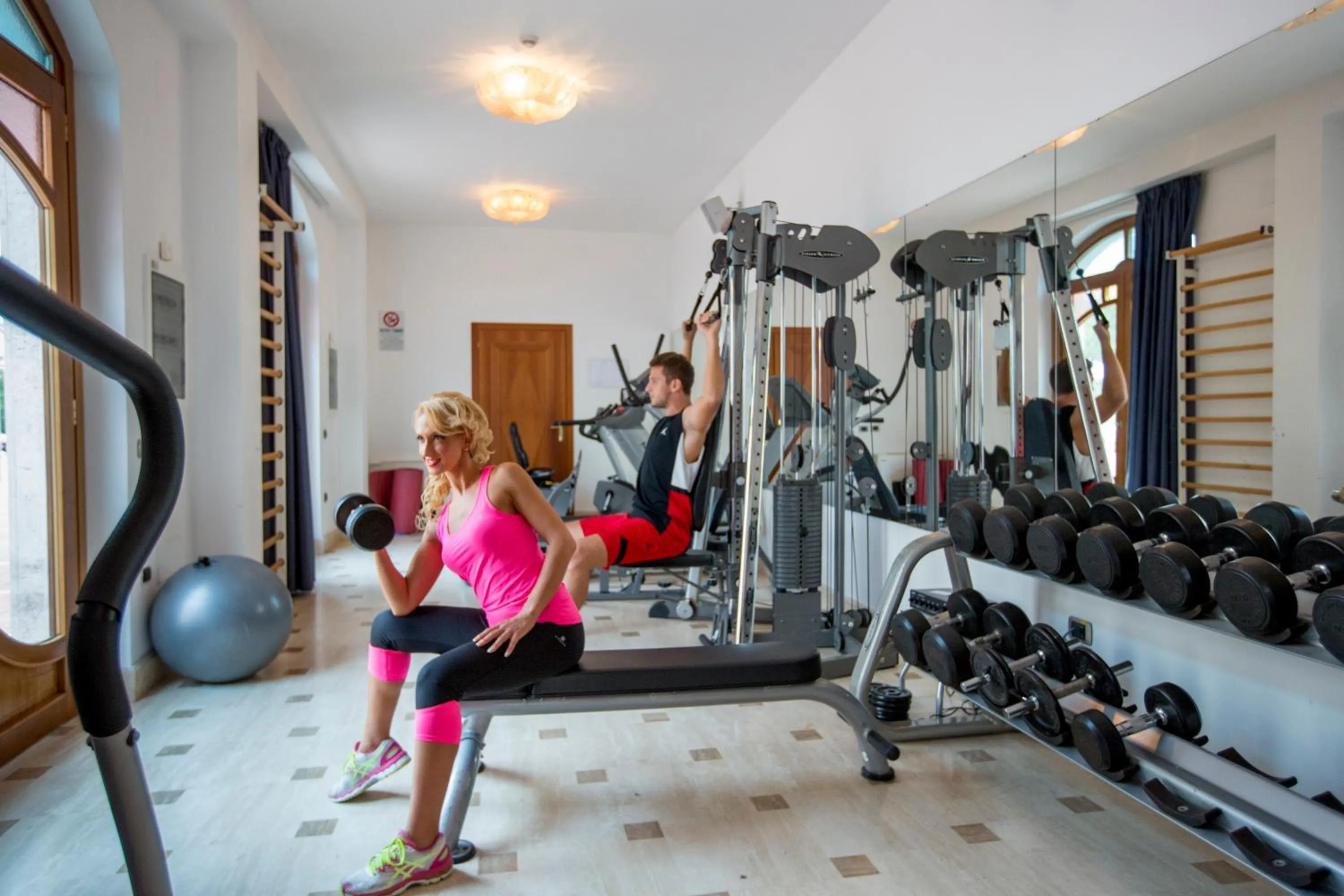 Fitness centre/facilities in Hotel Casale