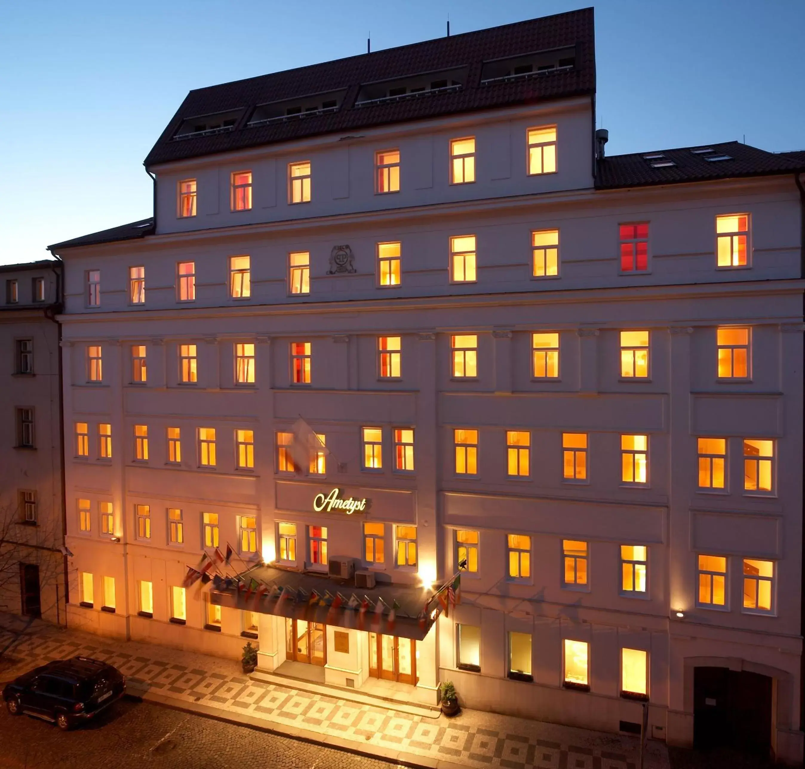 Facade/entrance, Property Building in Ametyst Hotel Praha