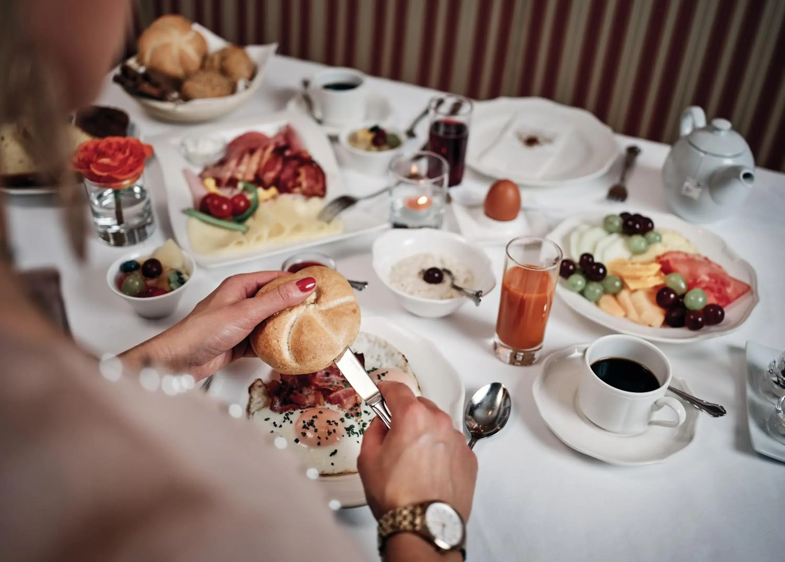 Buffet breakfast, Breakfast in Hotel Pichlmayrgut