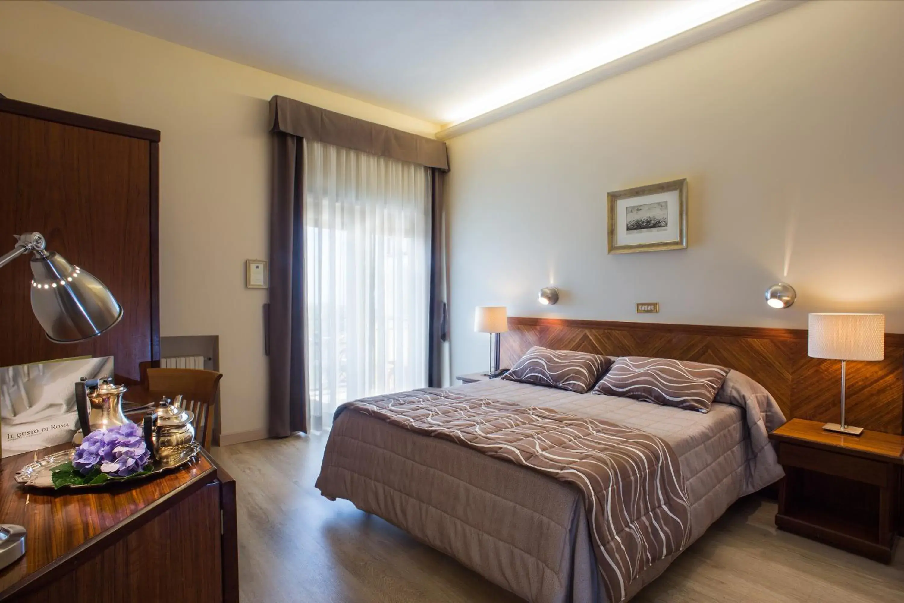 Bed in Hotel Cacciani
