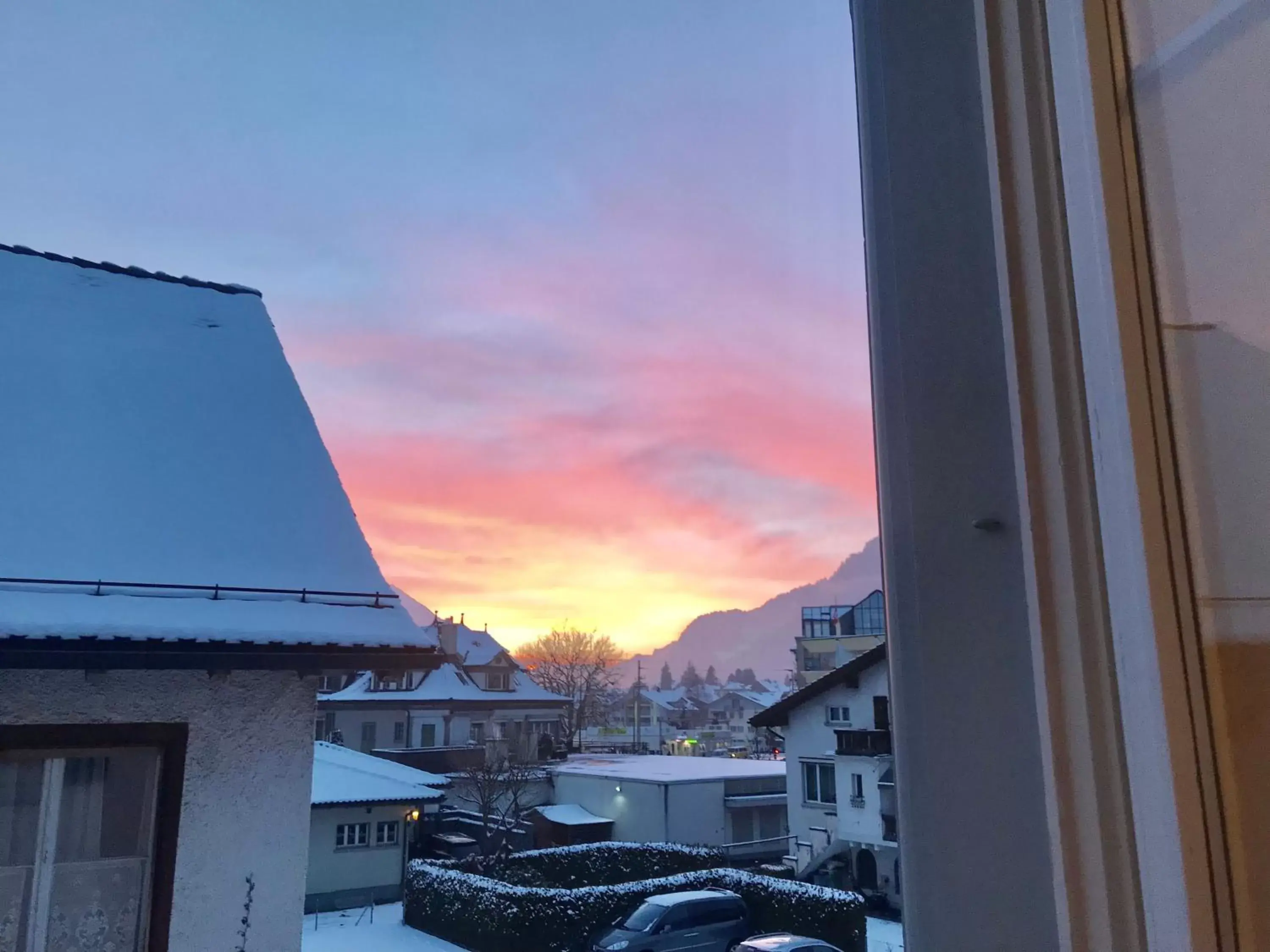 Sunset in Interlaken Marco Hostel