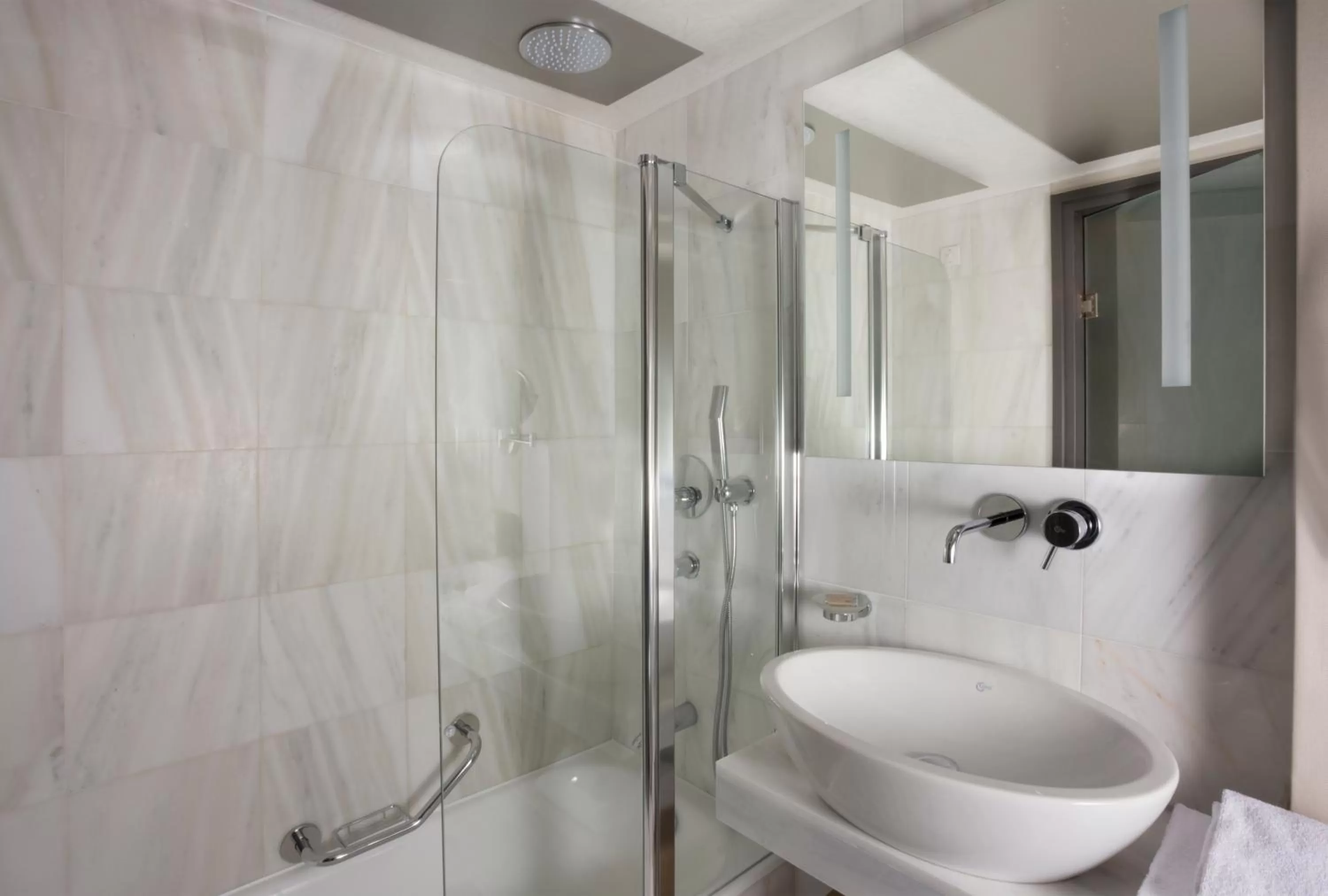 Bathroom in Golden Age Athens Hotel