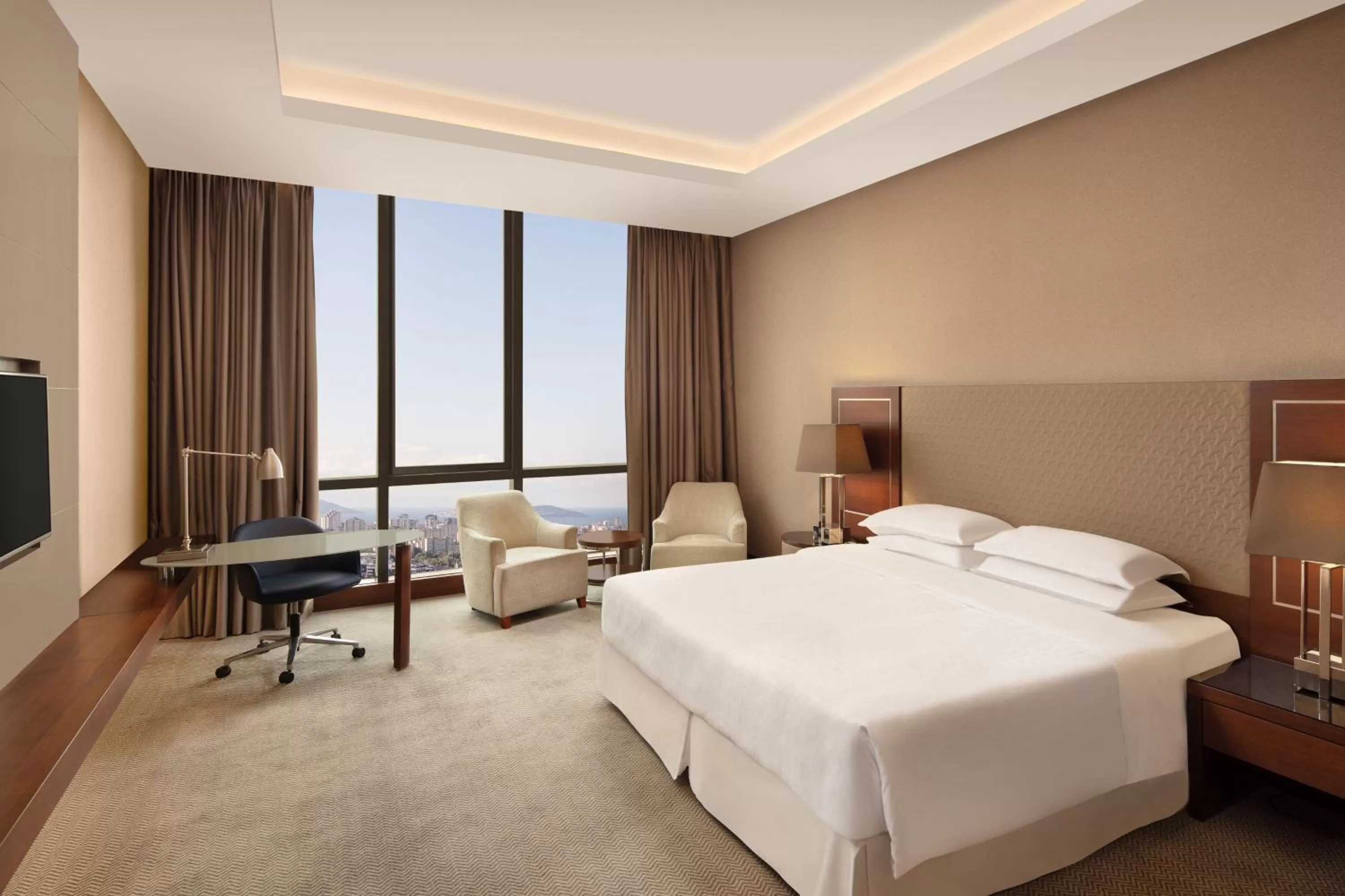 Bedroom, Bed in Sheraton Grand Istanbul Atasehir
