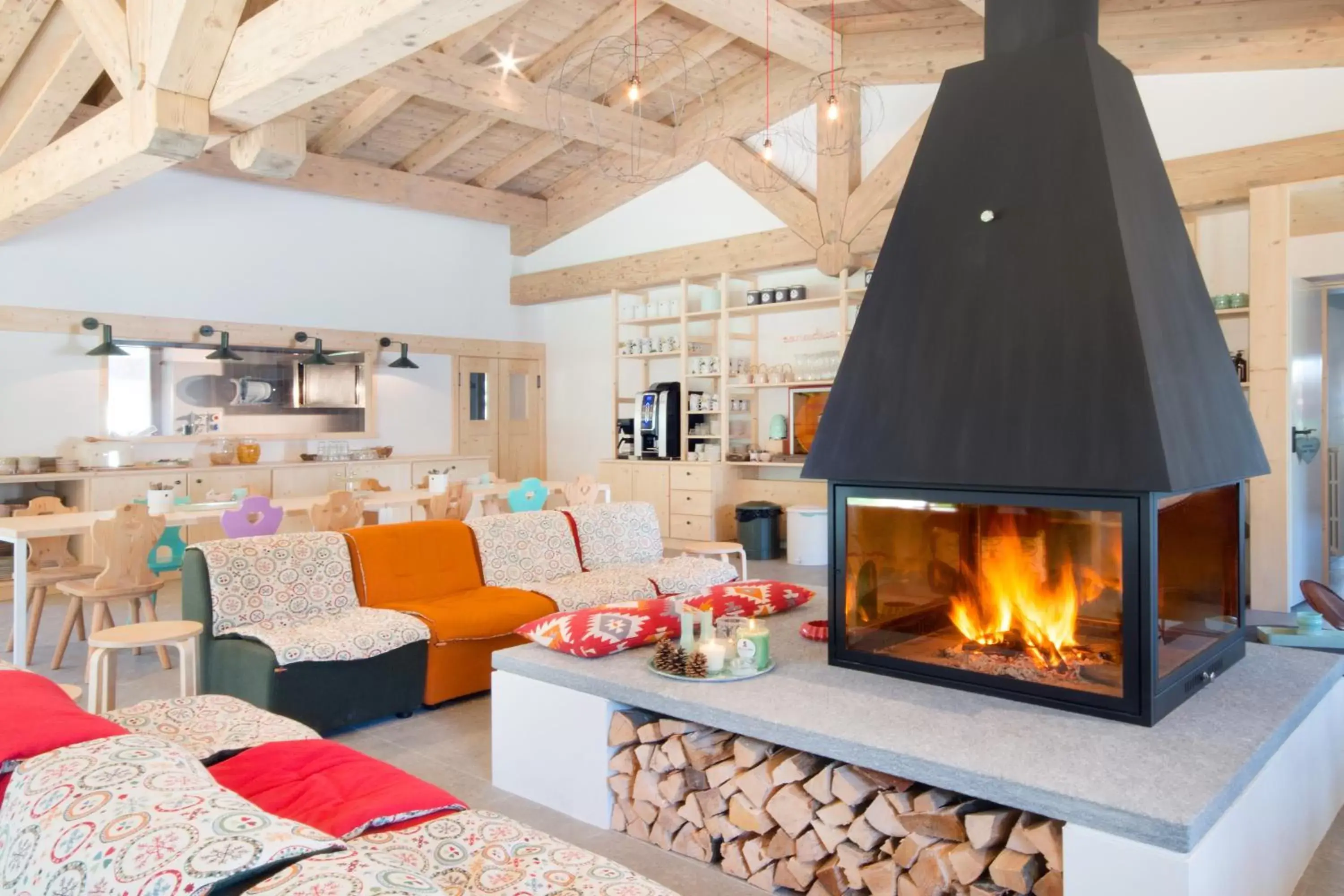 Living room in Ostello Alpino