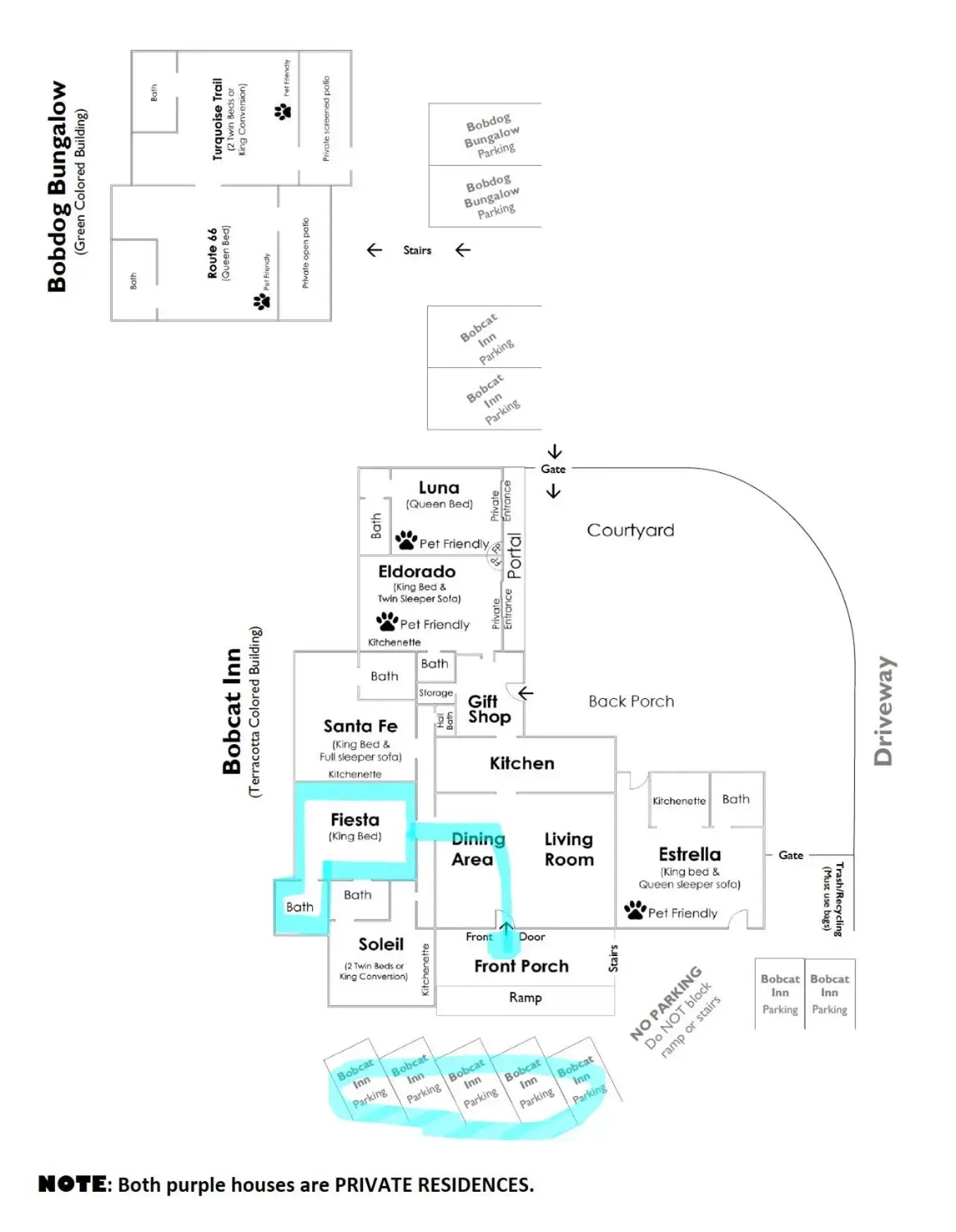 Floor Plan in Bobcat Inn