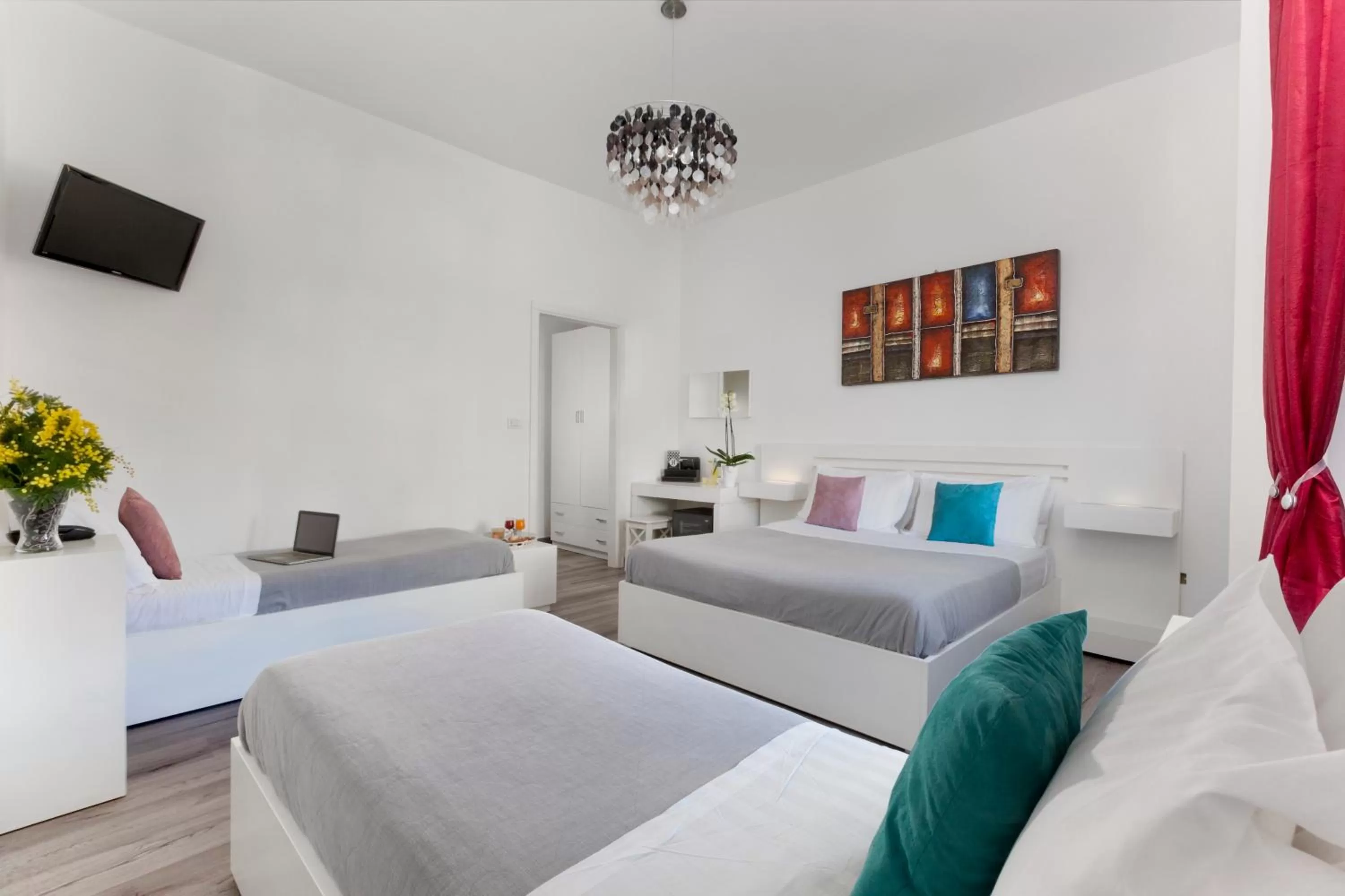 Bed in Hotel Herculaneum