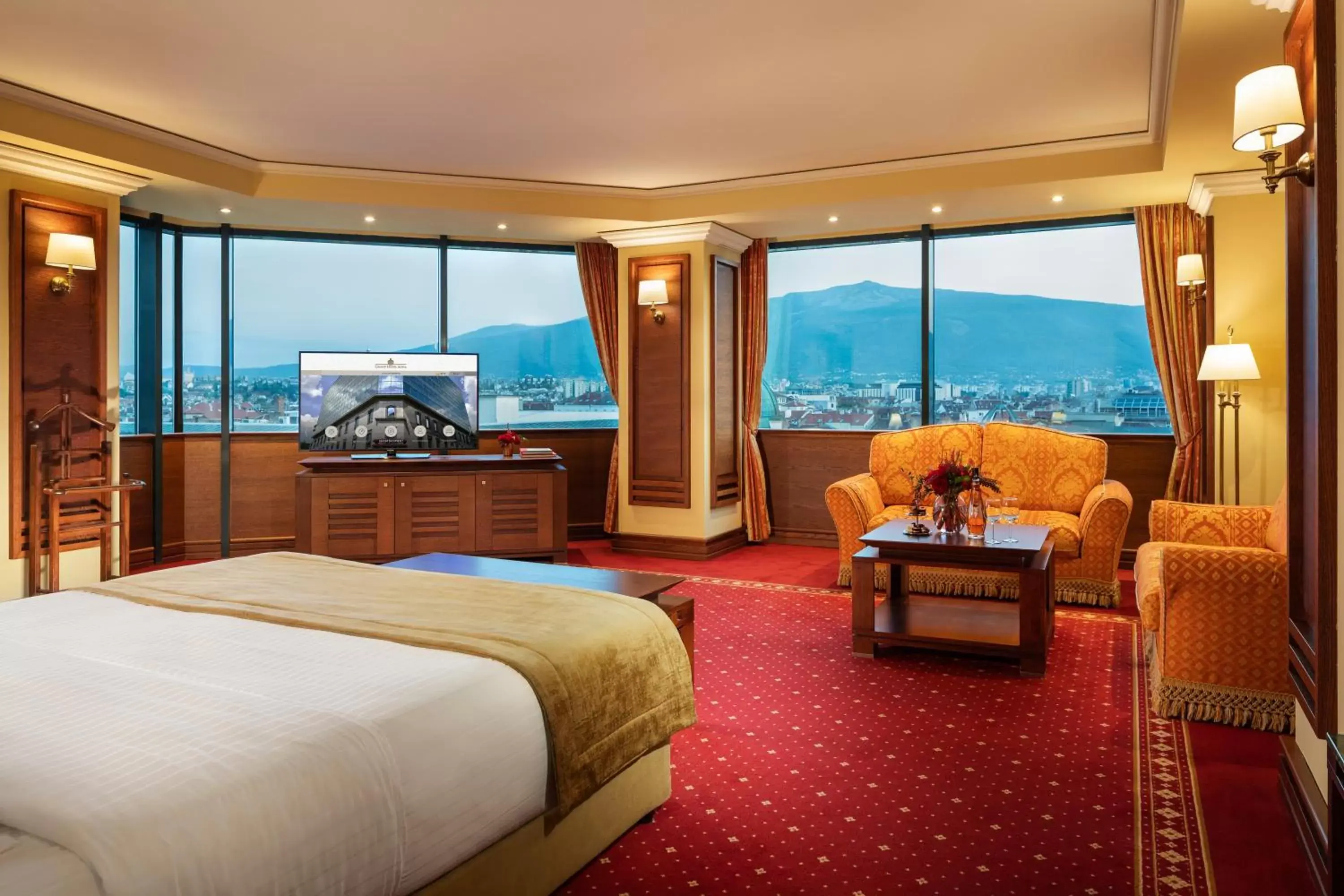 View (from property/room), Mountain View in Grand Hotel Sofia - Top Location, The Most Spacious Rooms in the City, Secured Paid Underground Parking