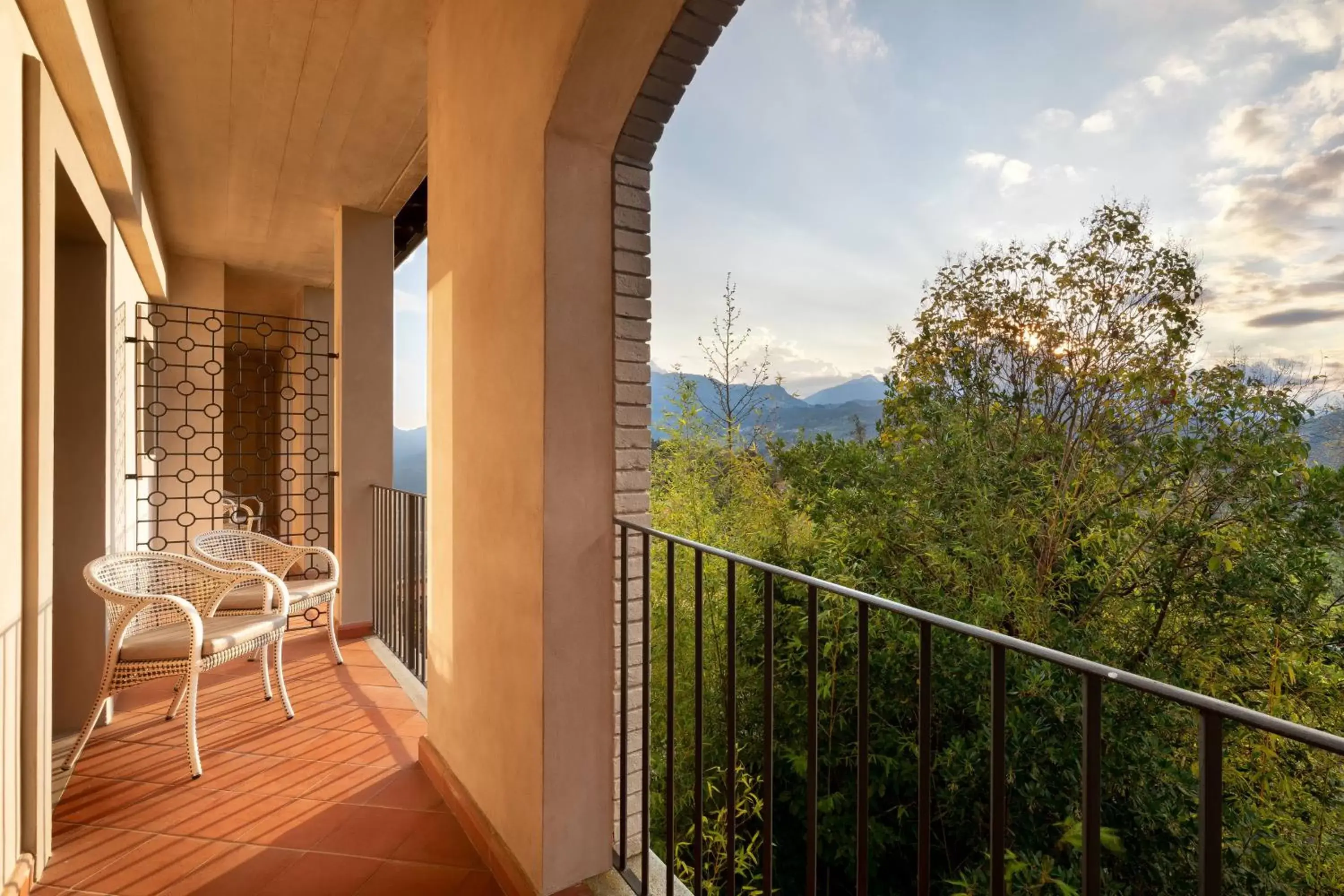 Bedroom, Balcony/Terrace in Renaissance Tuscany Il Ciocco Resort & Spa