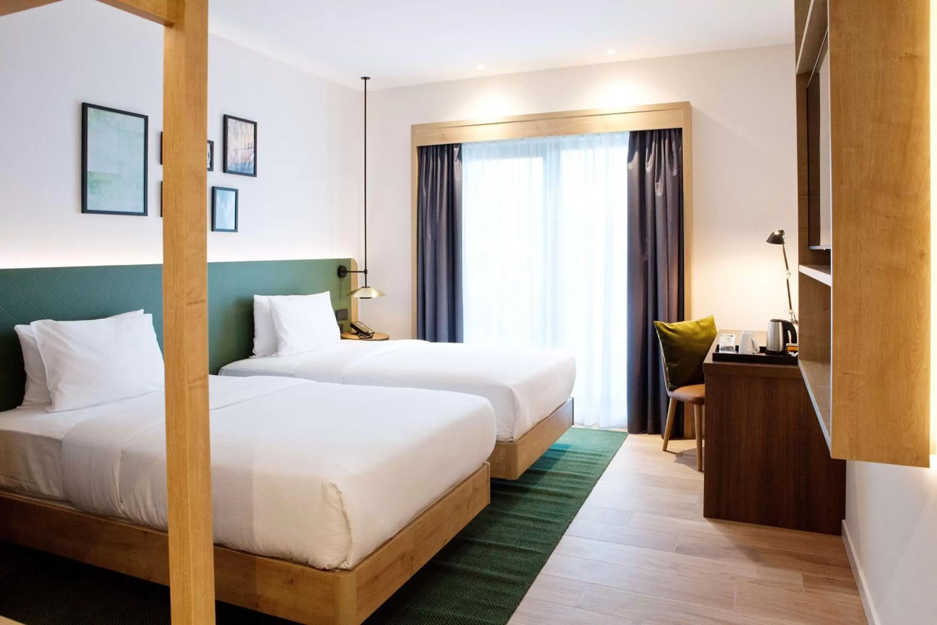 Bed in Hilton Garden Inn Munich Messe Bed in Hilton Garden Inn Munich Messe