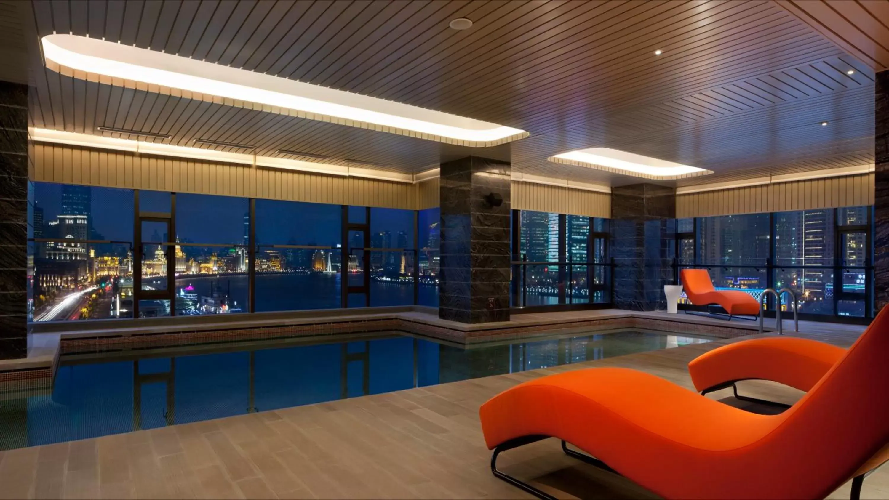 Swimming pool in Hotel Indigo Shanghai On The Bund by IHG Swimming pool in Hotel Indigo Shanghai On The Bund by IHG
