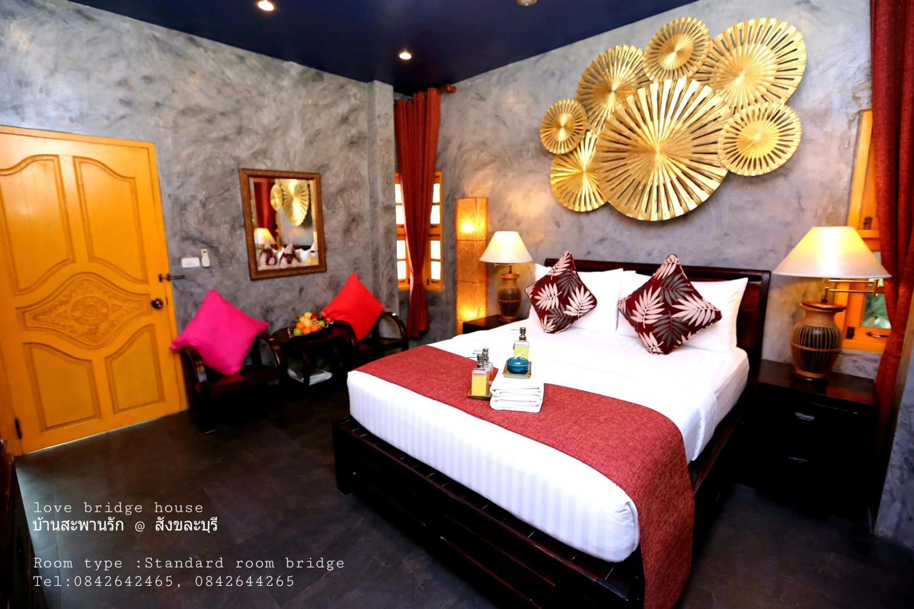 Bed in Love Bridge House บ้านสะพานรัก