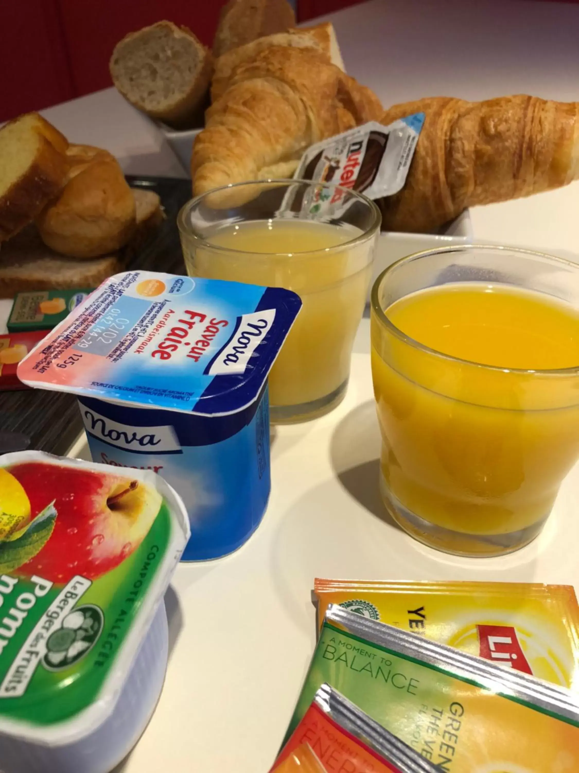 Continental breakfast in Premiere Classe Perpignan Sud