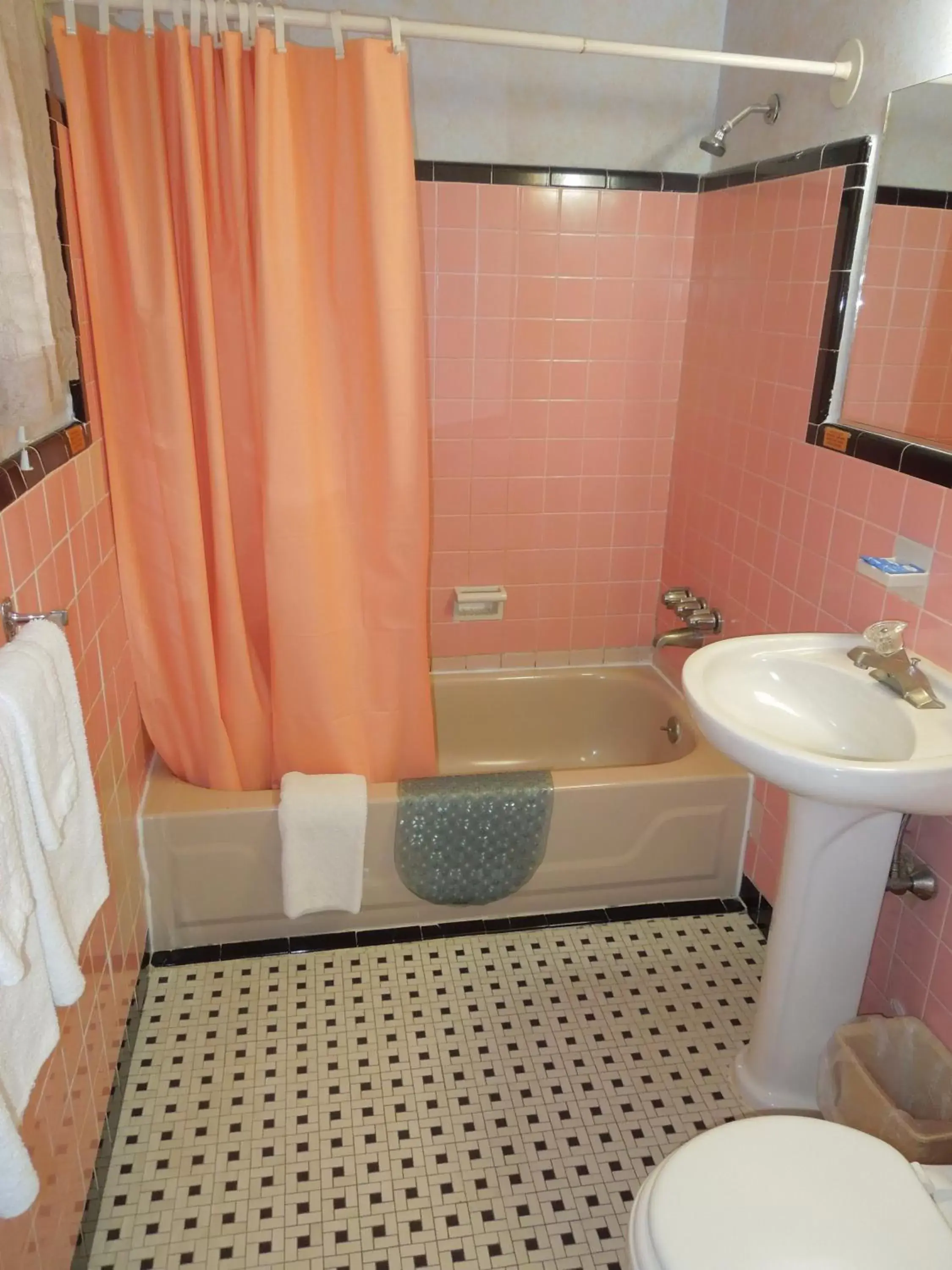 Bathroom in Slumberland Motel Mount Holly